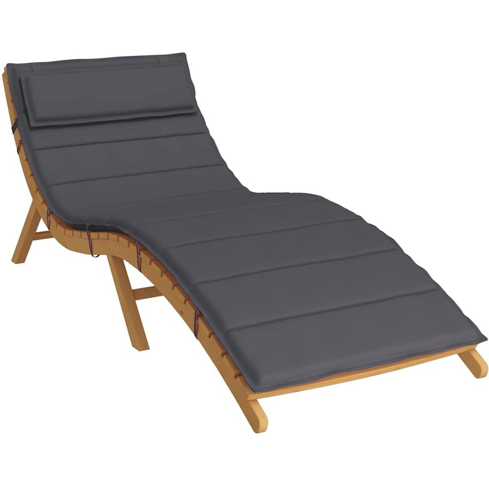 vidaXL Sun Lounger Cushion Anthracite 70.9&quotx23.6&quotx1.2" Oxford Fabric
