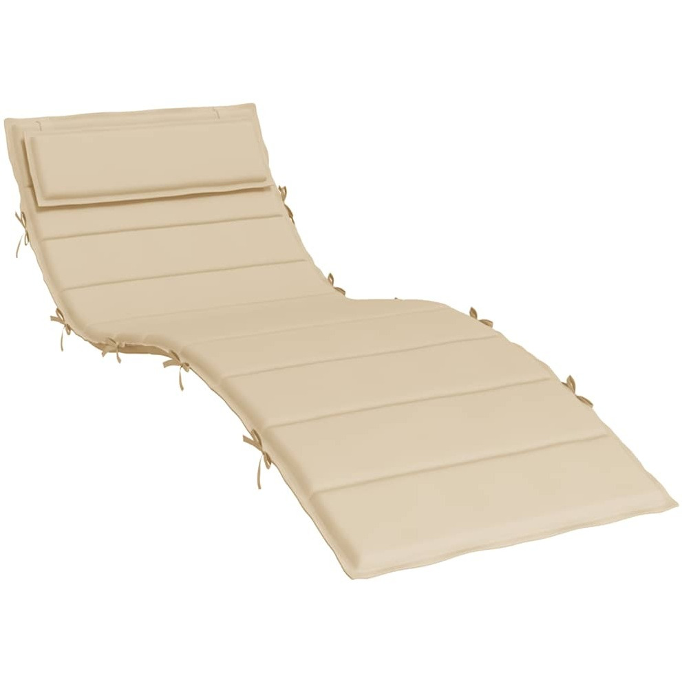 vidaXL Sun Lounger Cushion Beige 70.9&quotx23.6&quotx1.2" Oxford Fabric