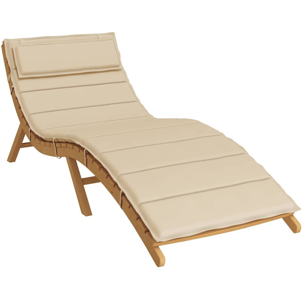 vidaXL Sun Lounger Cushion Beige 70.9&quotx23.6&quotx1.2" Oxford Fabric