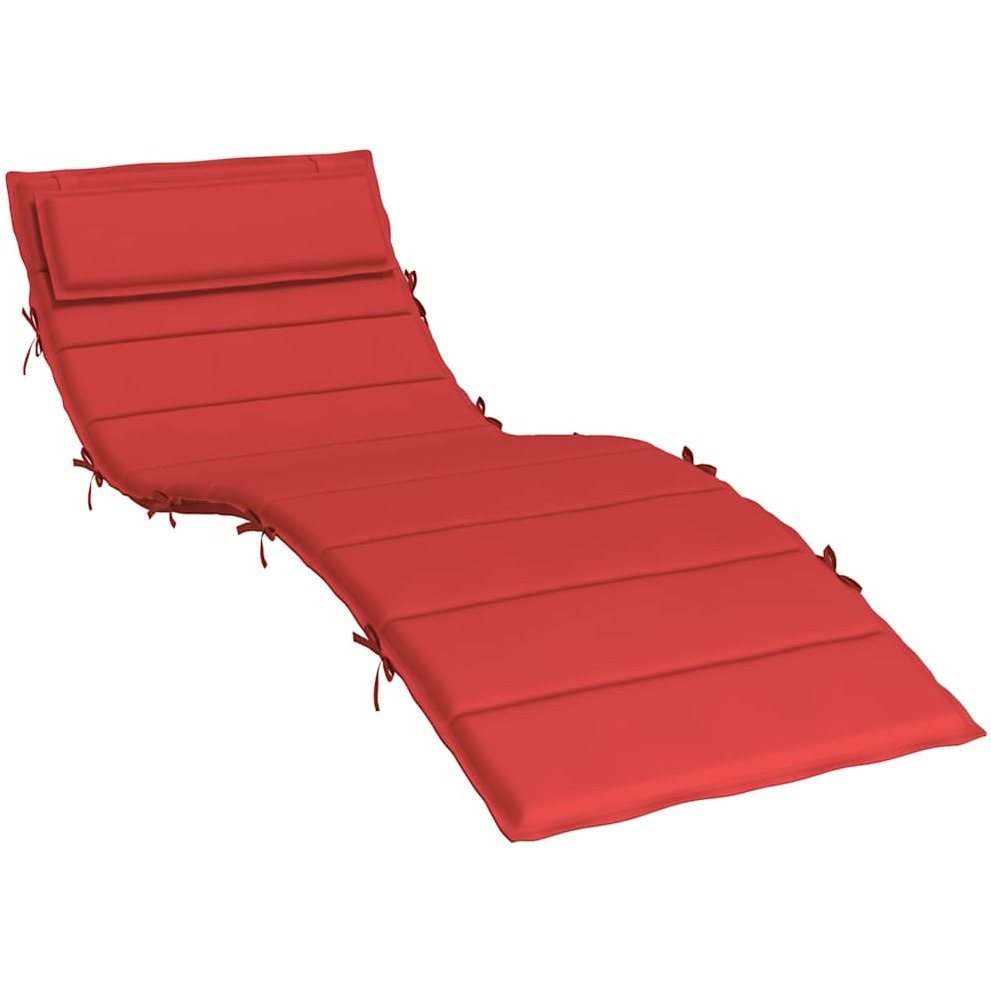 vidaXL Sun Lounger Cushion Red 70.9&quotx23.6&quotx1.2" Oxford Fabric