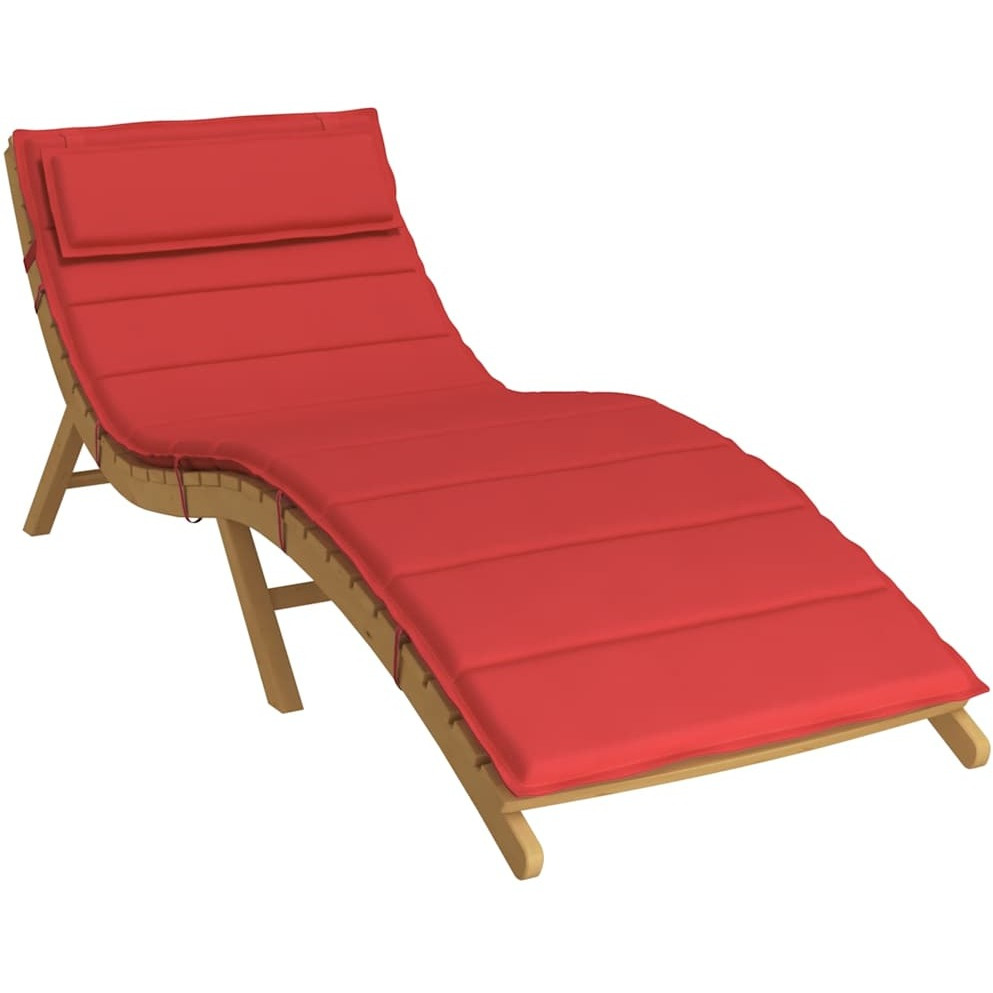 vidaXL Sun Lounger Cushion Red 70.9&quotx23.6&quotx1.2" Oxford Fabric