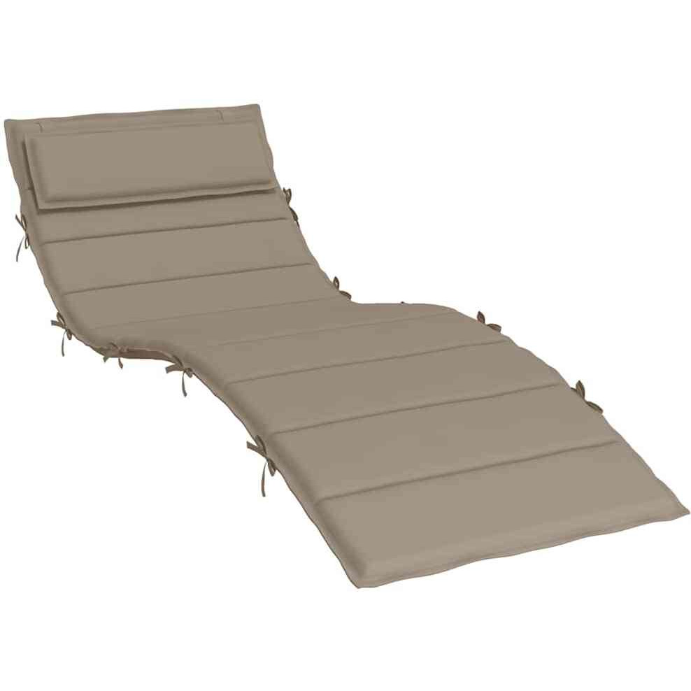 vidaXL Sun Lounger Cushion Taupe 70.9&quotx23.6&quotx1.2" Oxford Fabric