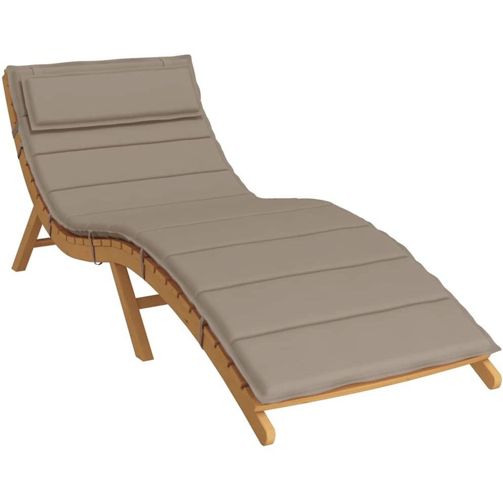 vidaXL Sun Lounger Cushion Taupe 70.9&quotx23.6&quotx1.2" Oxford Fabric