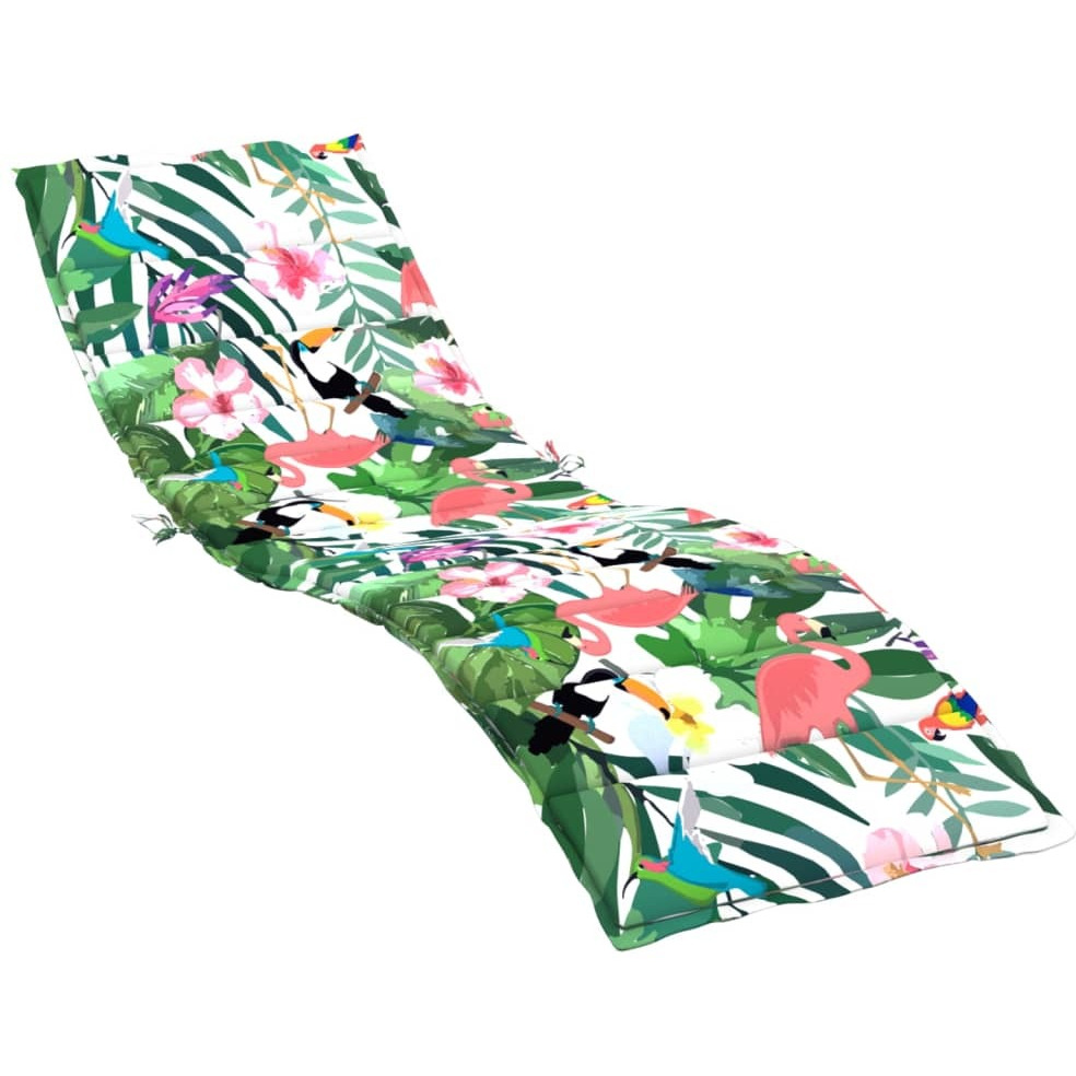 vidaXL Sun Lounger Cushion Multicolor Oxford Fabric