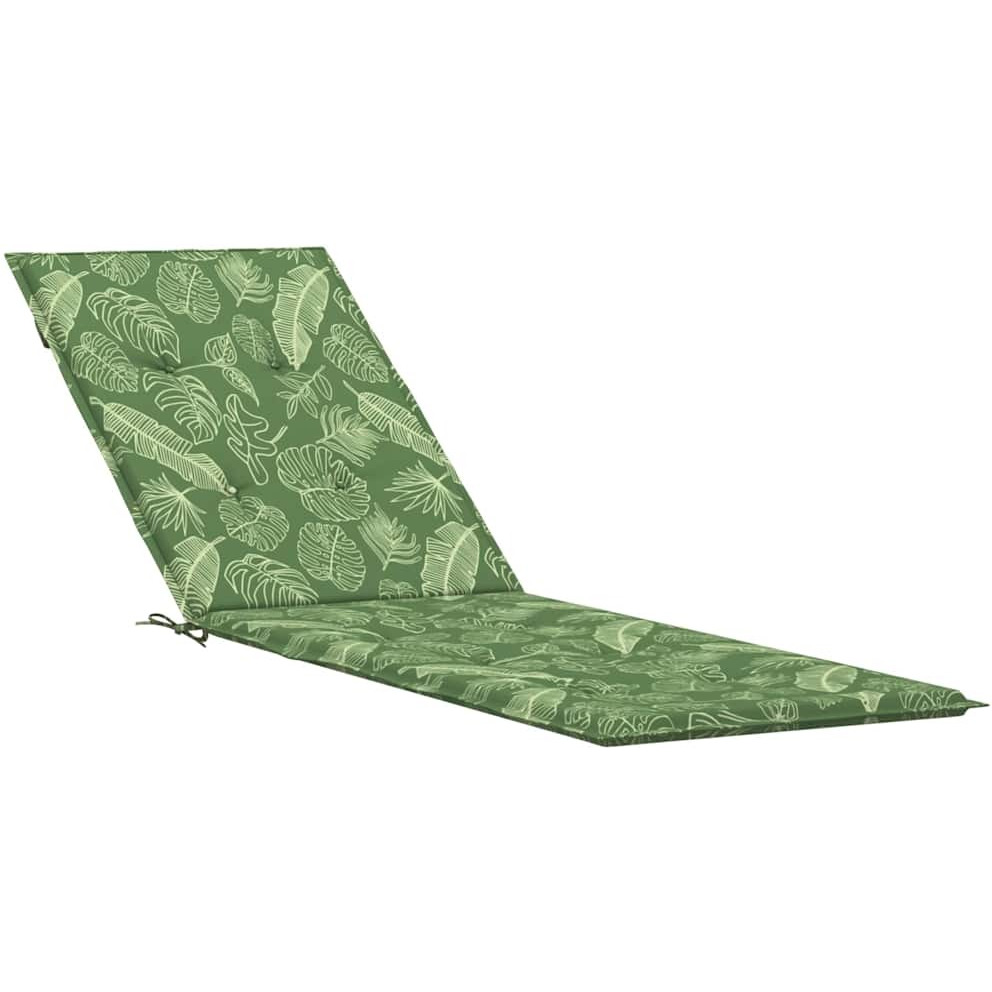 vidaXL Deck Chair Cushion Leaf Pattern Oxford Fabric