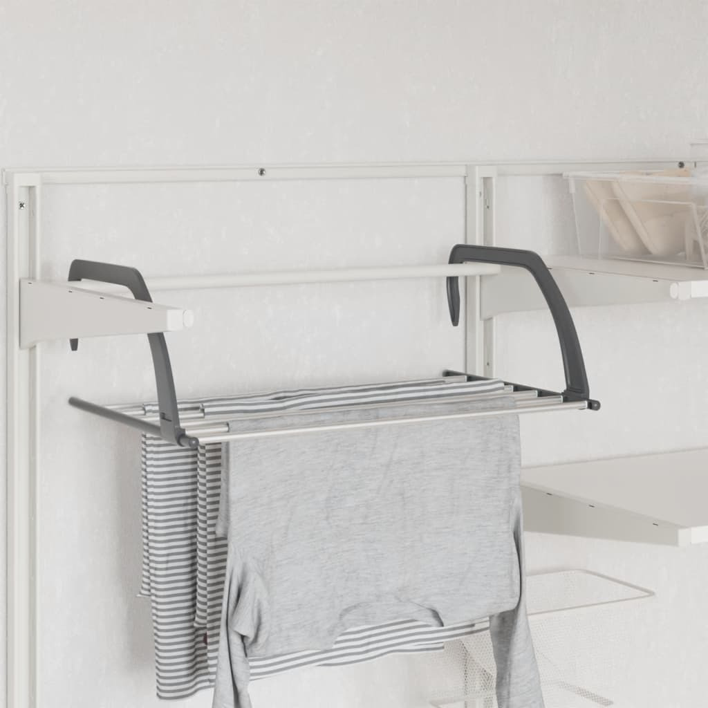 vidaXL Drying Racks 2 pcs 20.9&quotx13&quotx7.1" Aluminum