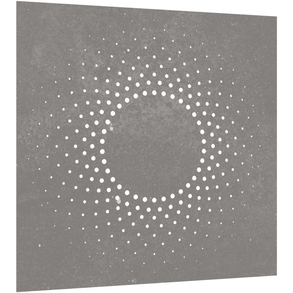 vidaXL Patio Wall Decoration 21.7&quotx21.7" Corten Steel Sun Design