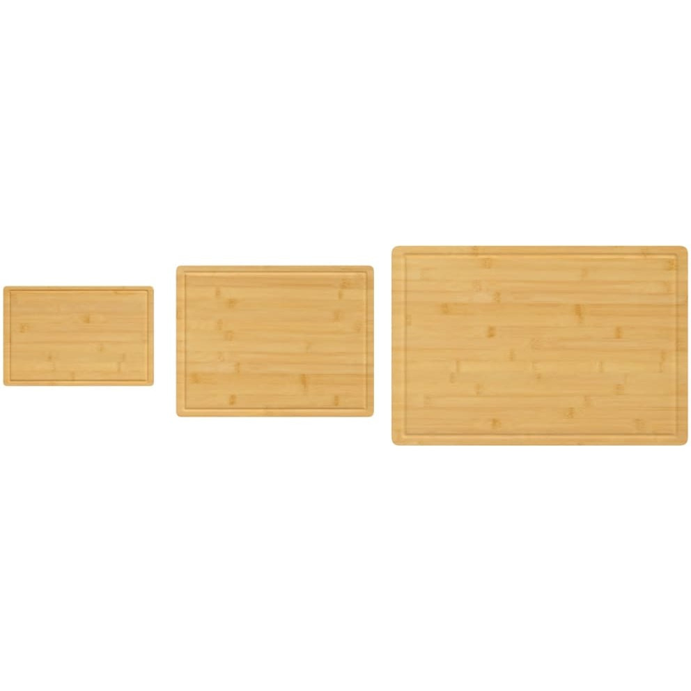 vidaXL 3 Piece Chopping Board Set Bamboo
