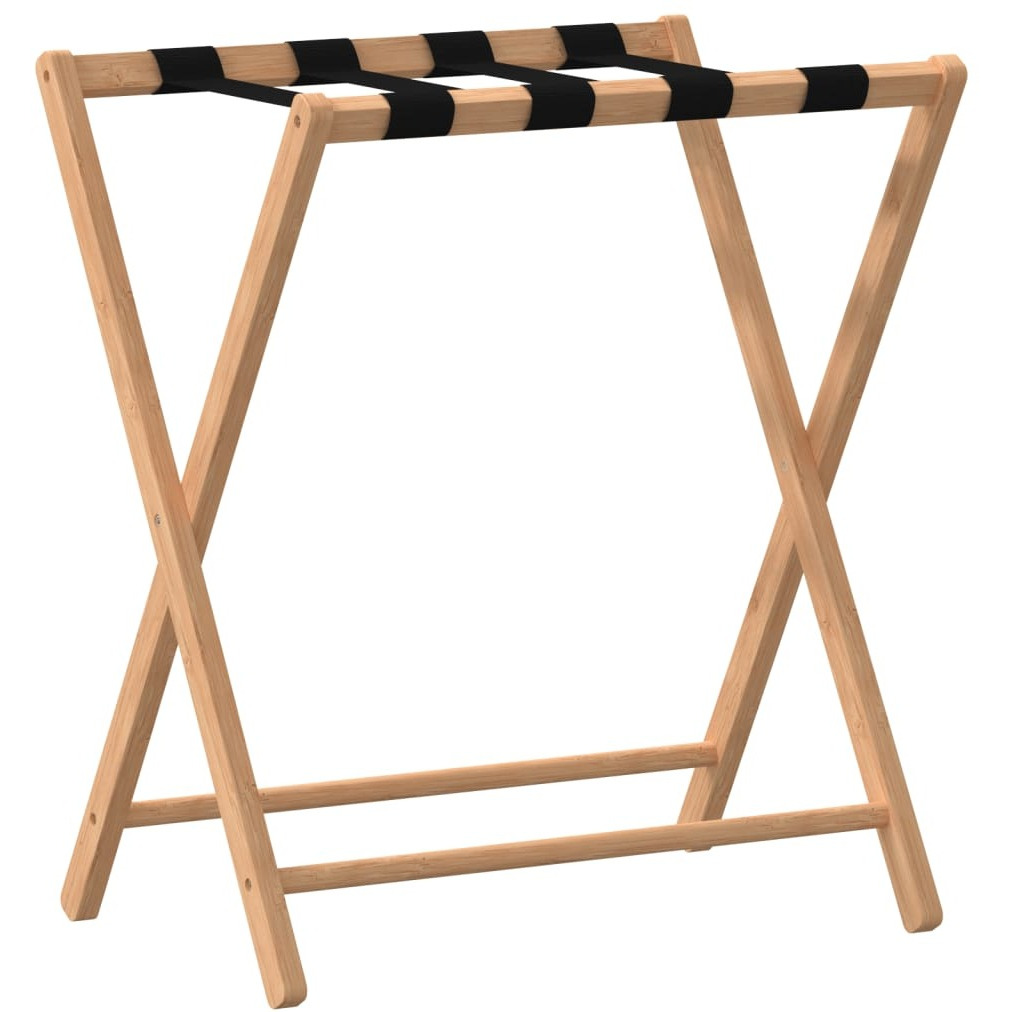 vidaXL Luggage Rack 27" x 15" x 22.8" Bamboo
