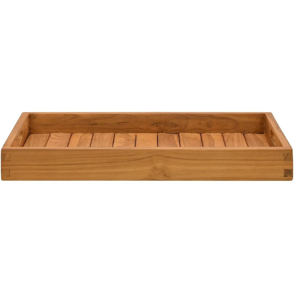 vidaXL Serving Tray 23.6&quotx13.8" Solid Wood Teak