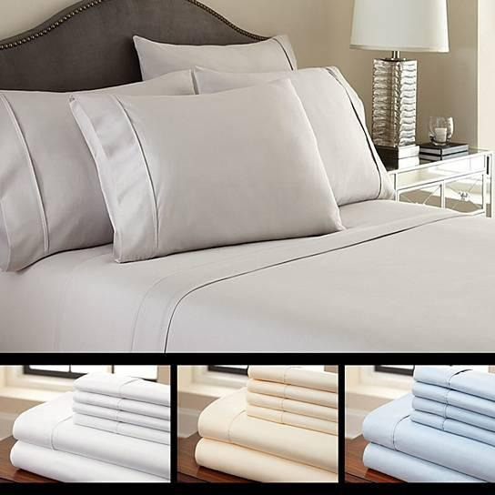 6-Piece Luxury Soft Bamboo Bed Sheet Set in 12 Colors(D0102HEYM3W.)