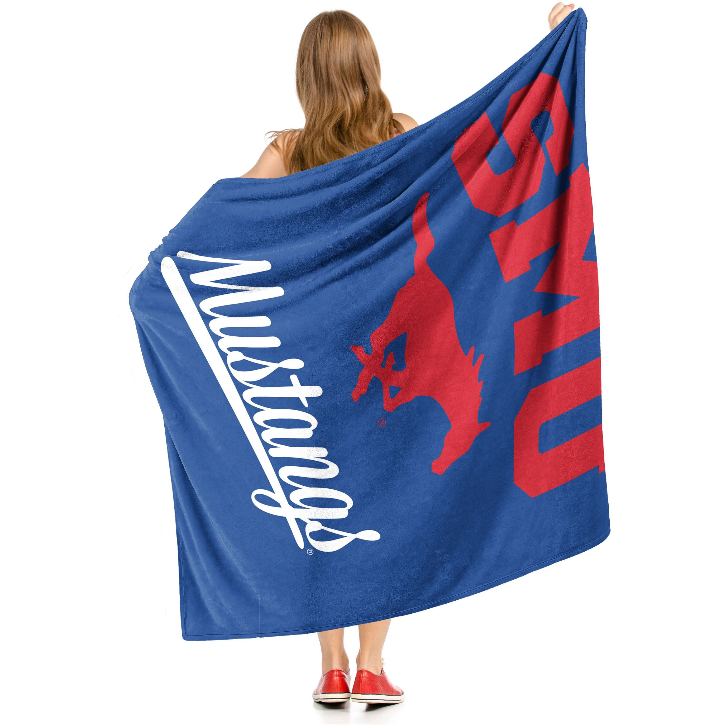 SMU OFFIcIAL NcAA Alumni Silk Touch Throw Blanket 50 x 60(D0102H94L27)
