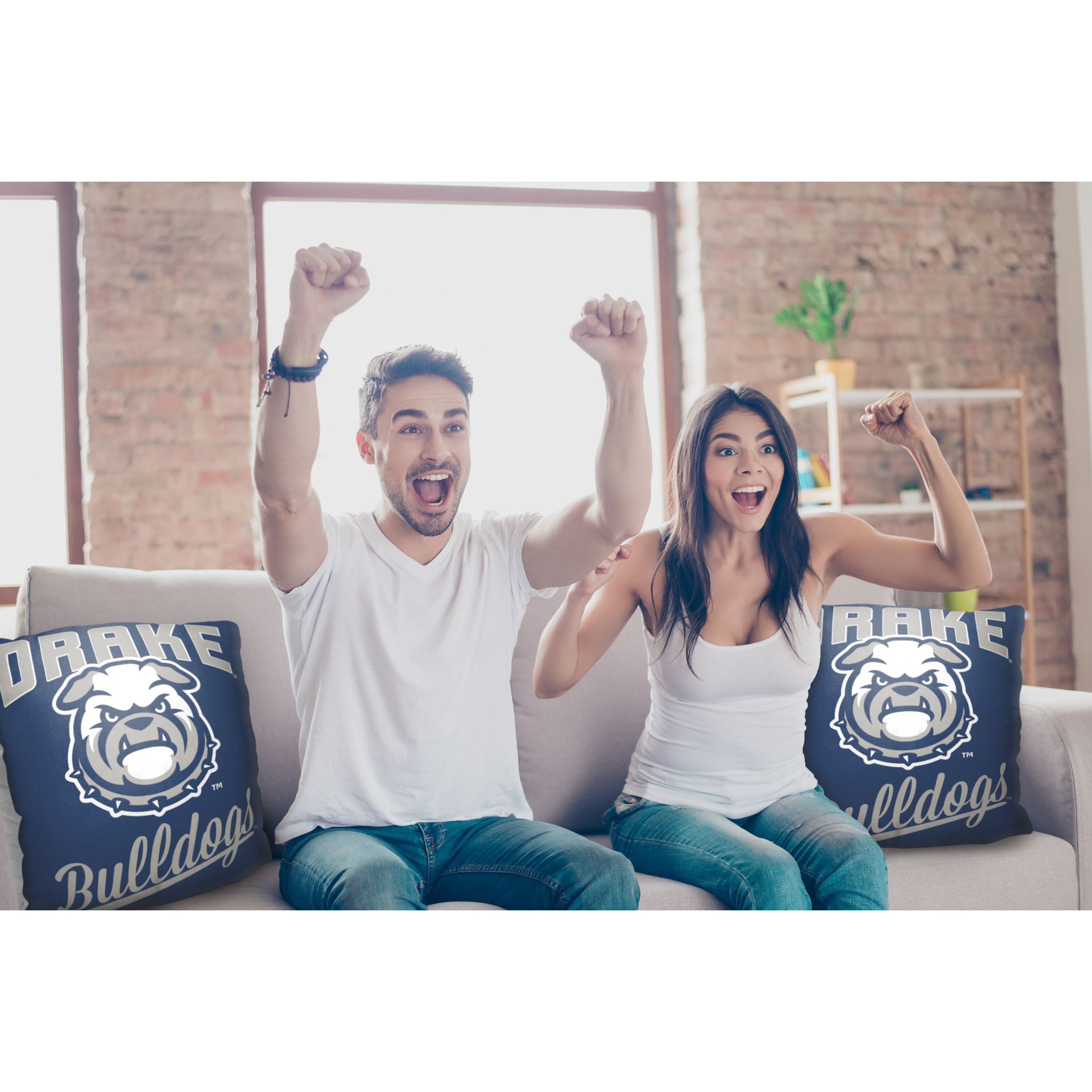 Drake Bulldogs Alumni Pillow(D0102H94J6Y)