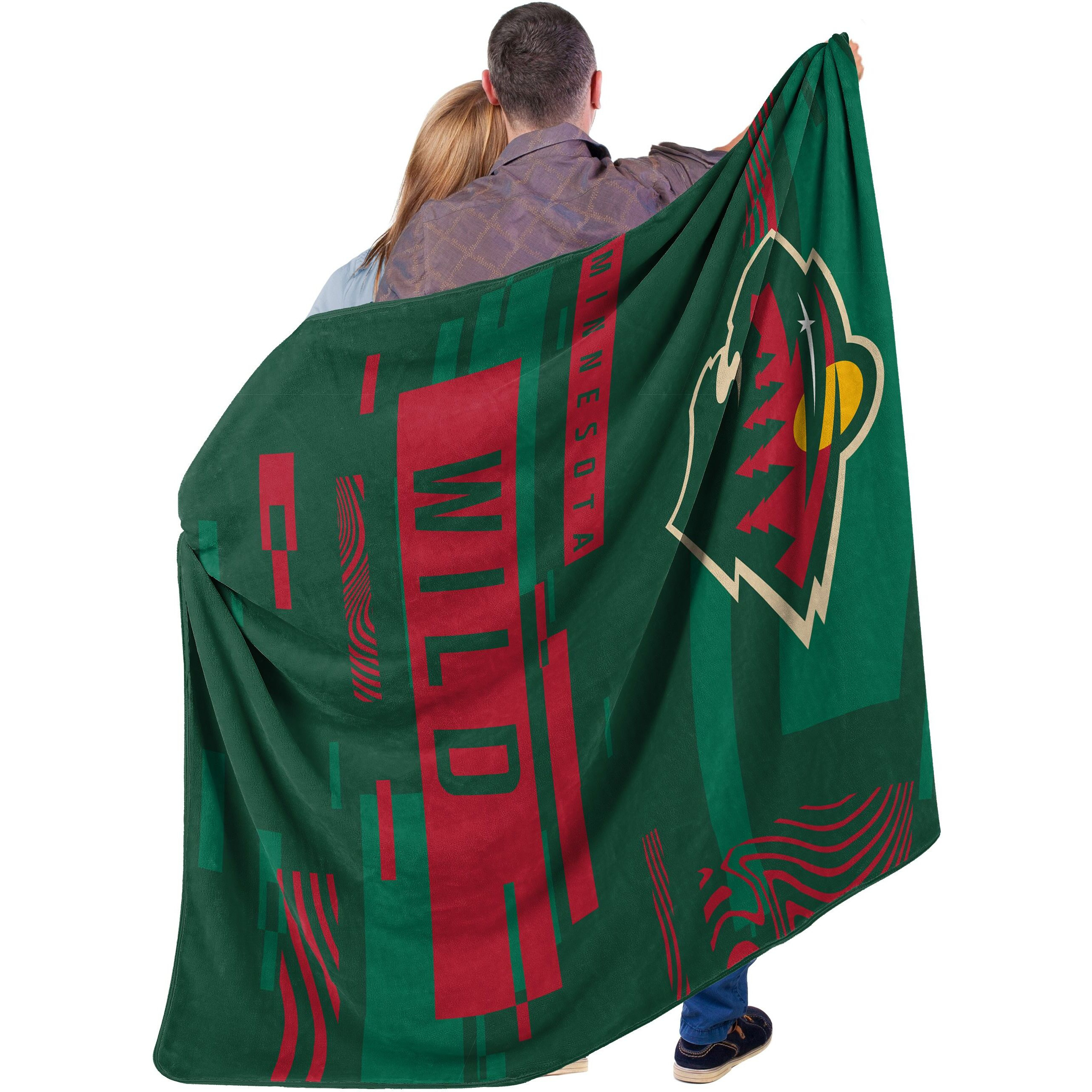 Wild OFFIcIAL NHL Digitize Raschel Throw Blanket 60 x 80(D0102H94UYV)