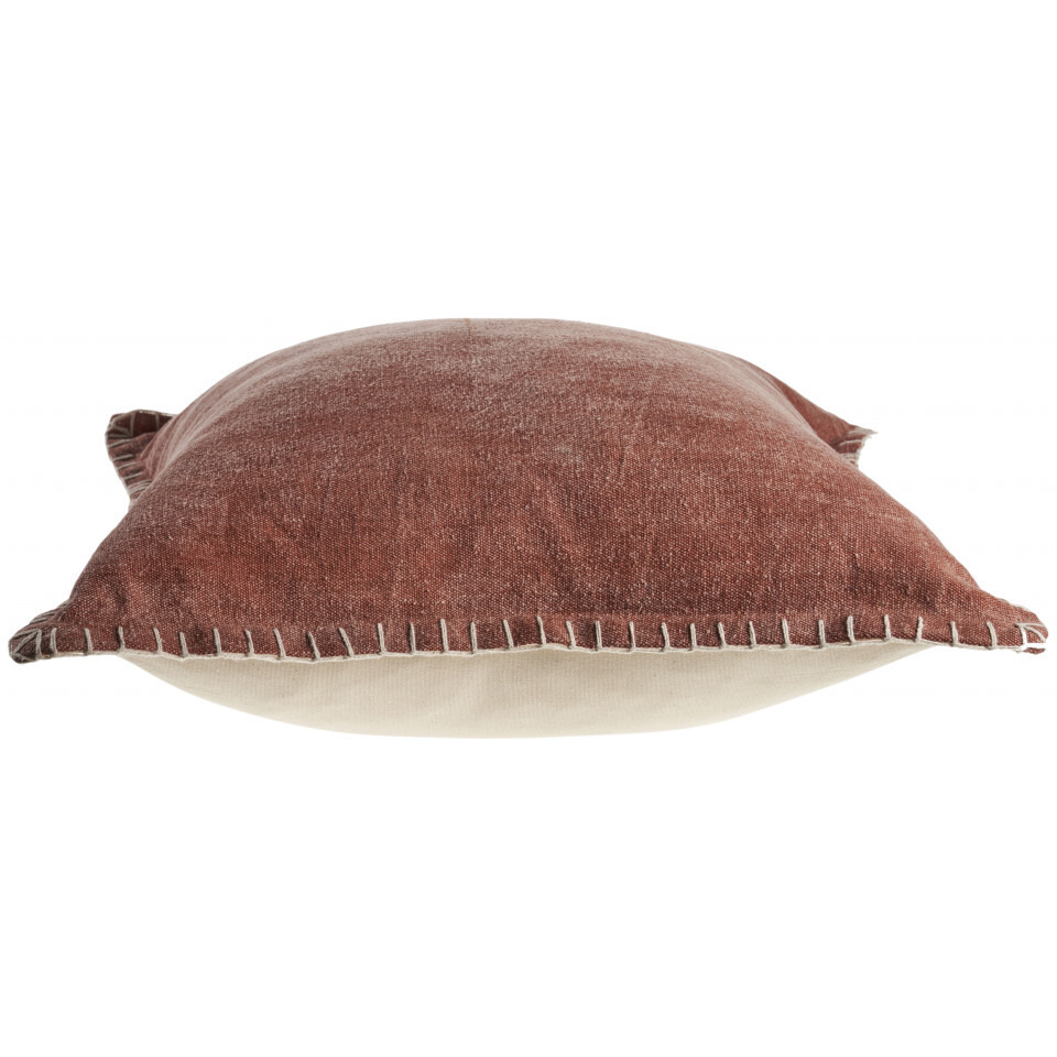 24 X 24 clay 100% cotton Zippered Pillow