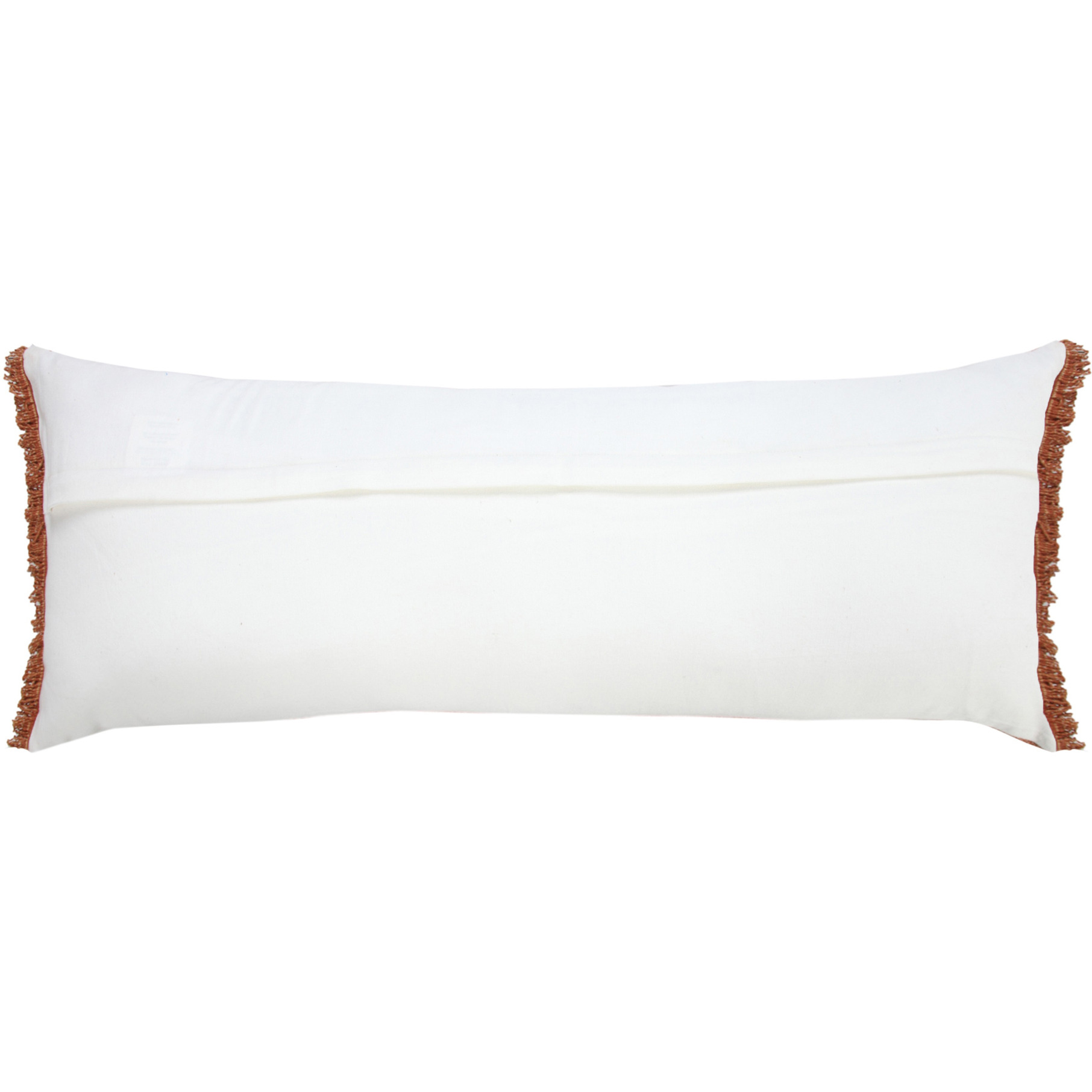 14 X 36 Adobe Orange 100% cotton Zippered Pillow