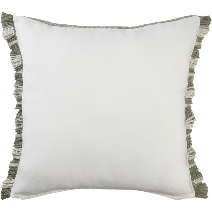 24 X 24 green Zippered coastal Indoor Outdoor Throw Pillow