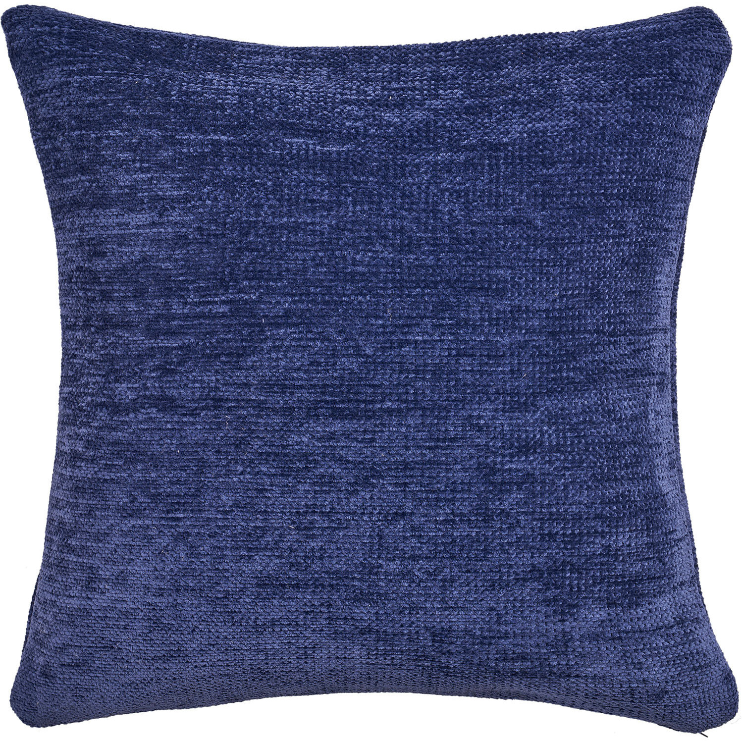 20" X 20" Blue Chenille Zippered Pillow