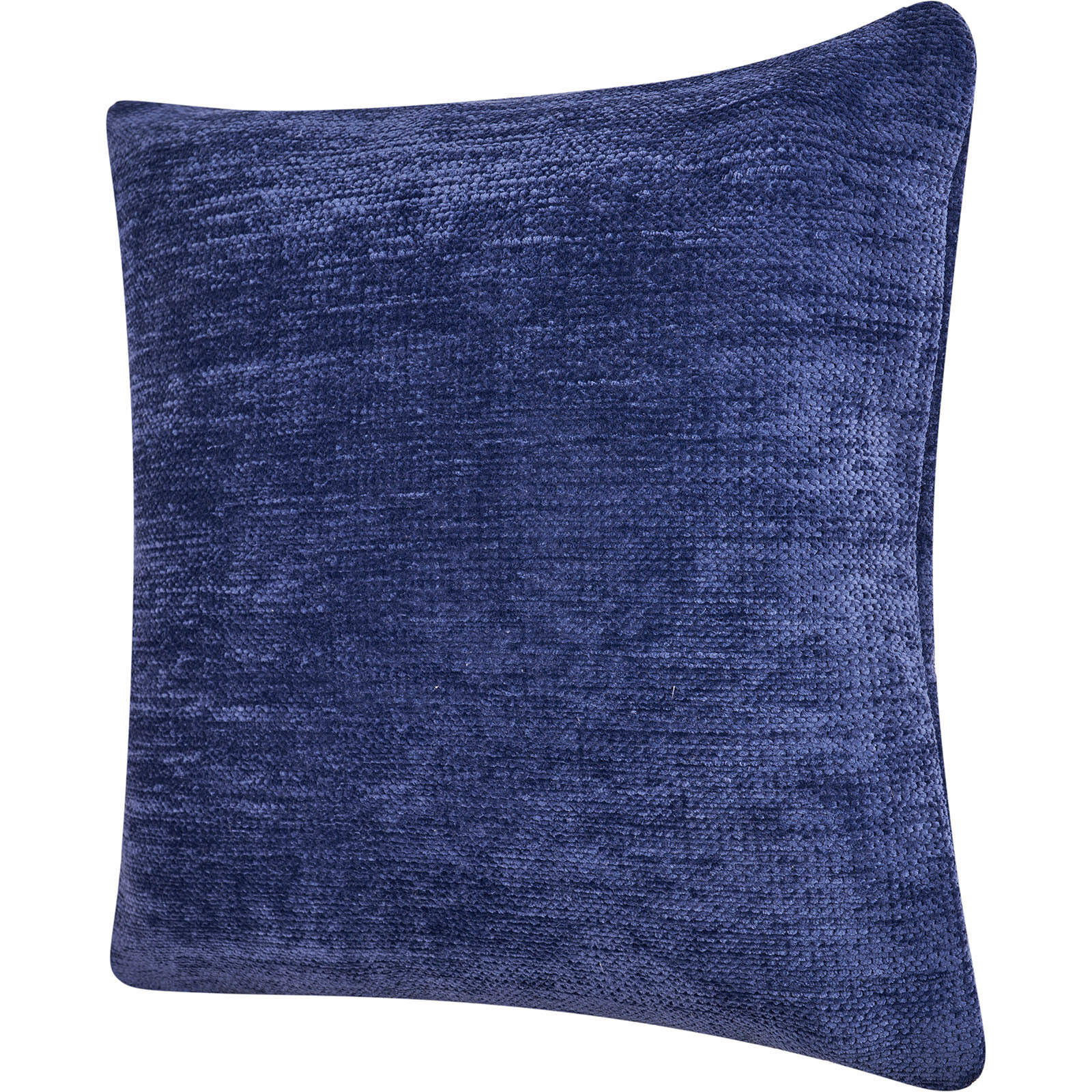 20" X 20" Blue Chenille Zippered Pillow