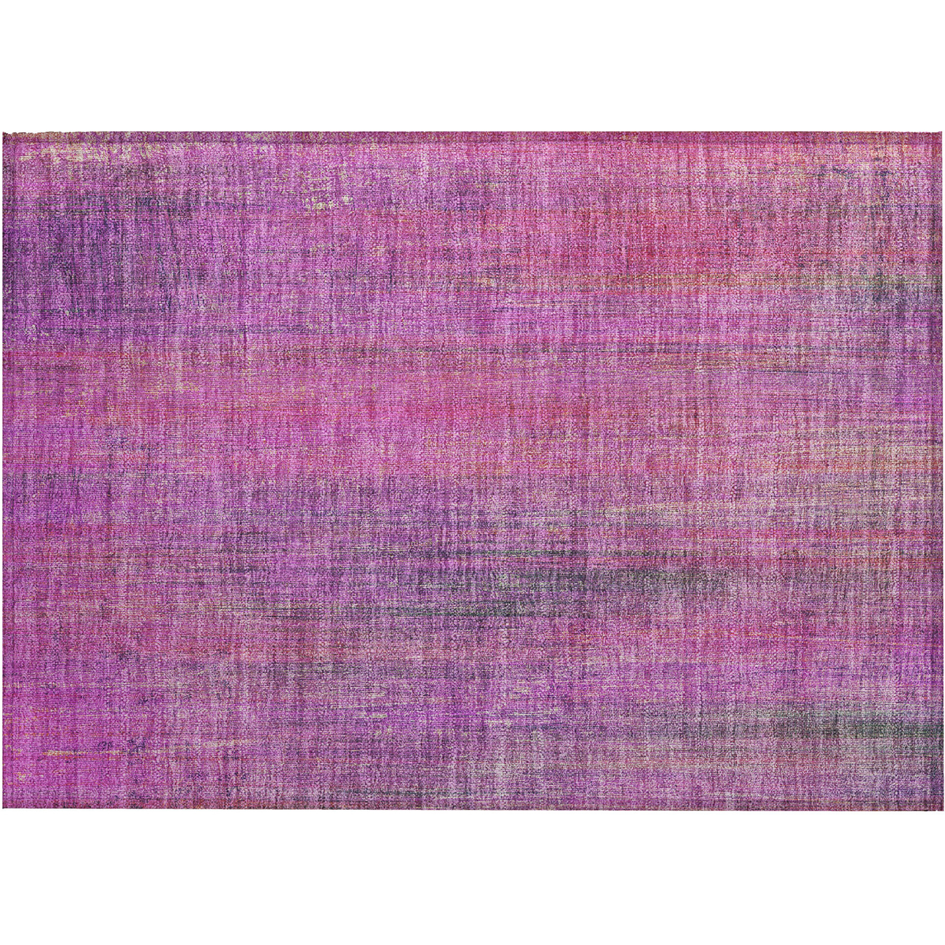 2' X 3' Lilac Striped Washable Non Skid Indoor Outdoor Area Rug
