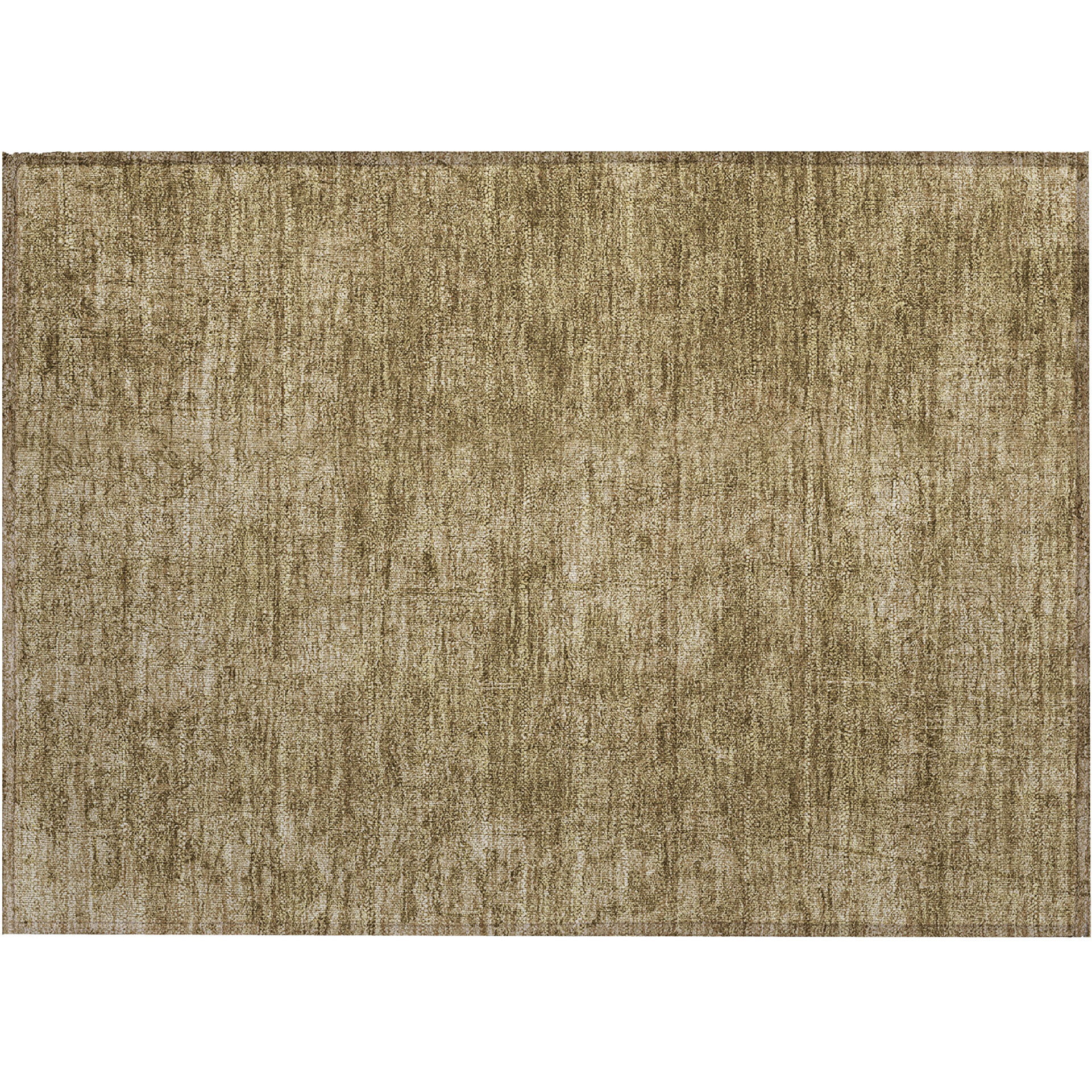2' X 3' Beige Abstract Washable Non Skid Indoor Outdoor Area Rug