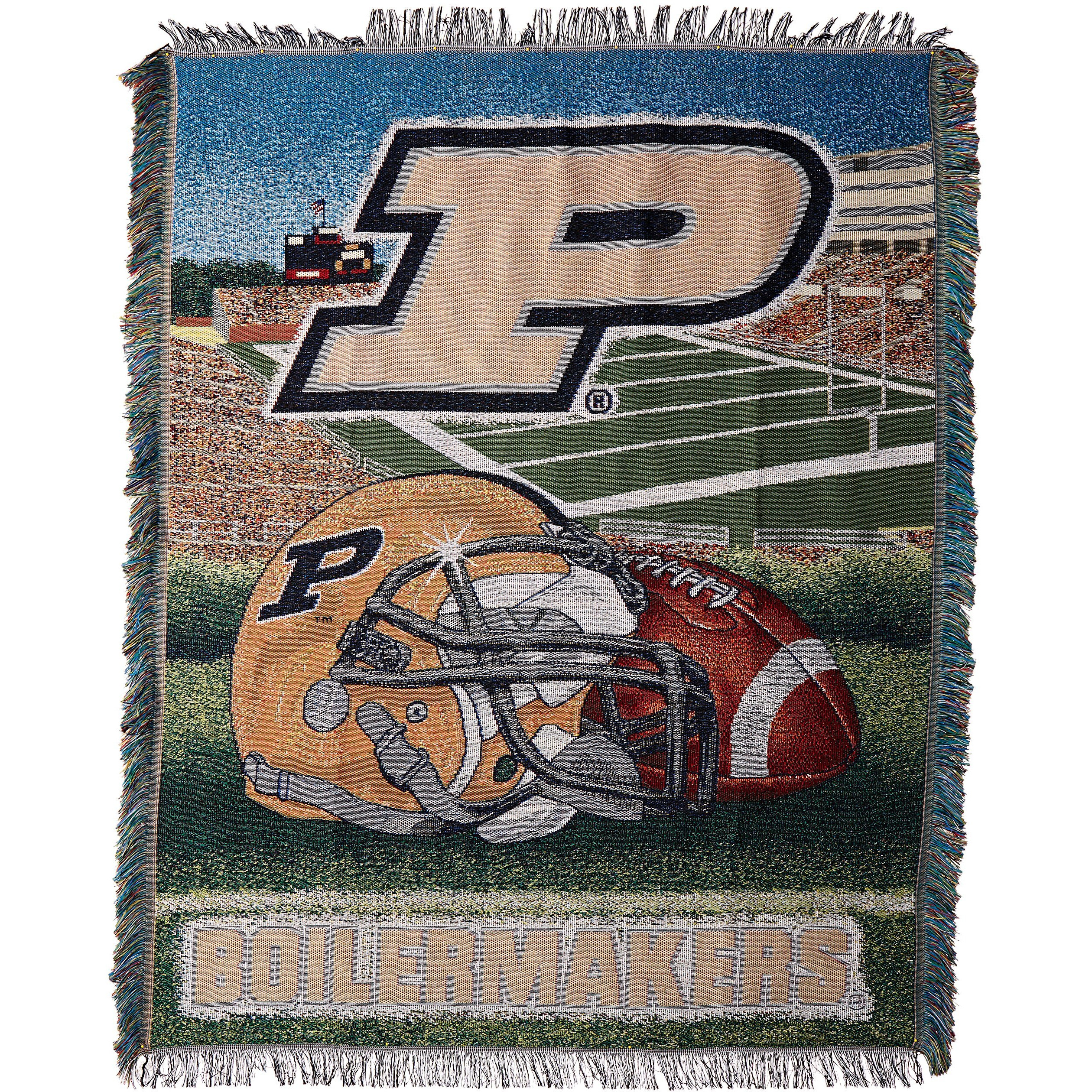 Purdue OFFIcIAL collegiate Home Field Advantage Woven Tapestry Throw(D0102HHMIc7)