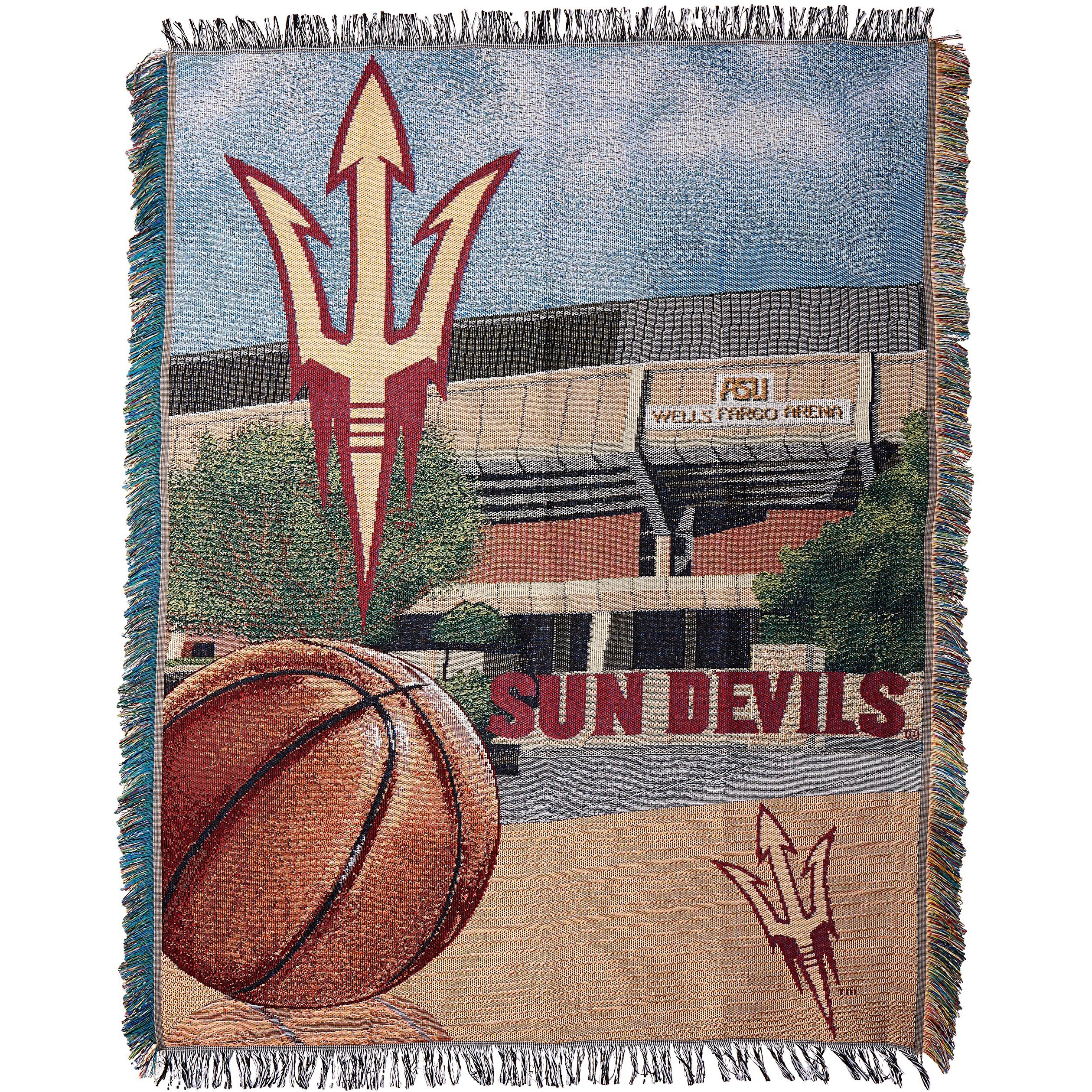 U conn OFFIcIAL collegiate Home Field Advantage Woven Tapestry Throw(D0102HHMI1g)