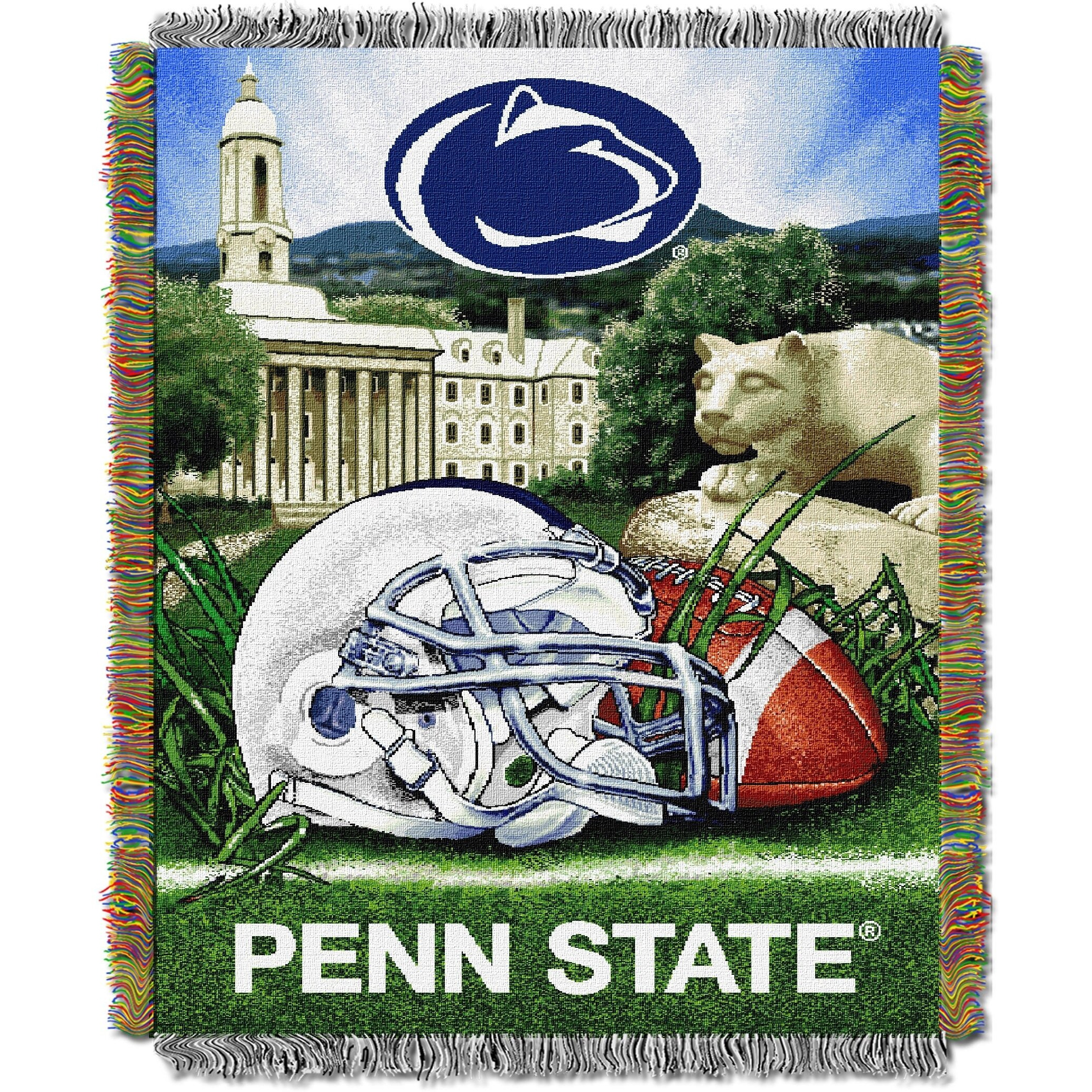 Penn State OFFIcIAL collegiate Home Field Advantage Woven Tapestry Throw(D0102HHMIVV)