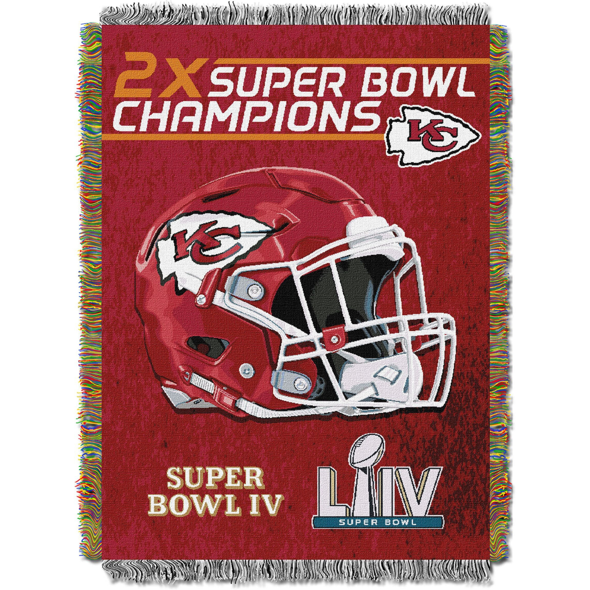 NFL 051 chiefs commemorative Series 2x champs Tapestry(D0102H94ZP7)
