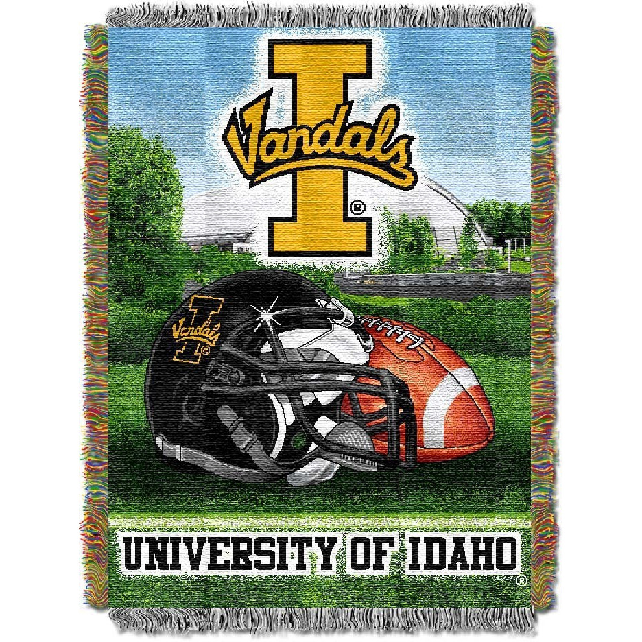 Idaho OFFIcIAL collegiate Home Field Advantage Woven Tapestry Throw(D0102HHZPFY)