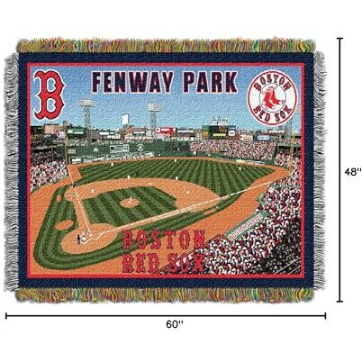 New Fenway Park OFFICIAL Major League Baseball, &quotStadium" 48&quotx 60" Woven Tapestry Throw by The Northwest Company(D0102HHMIFV.)
