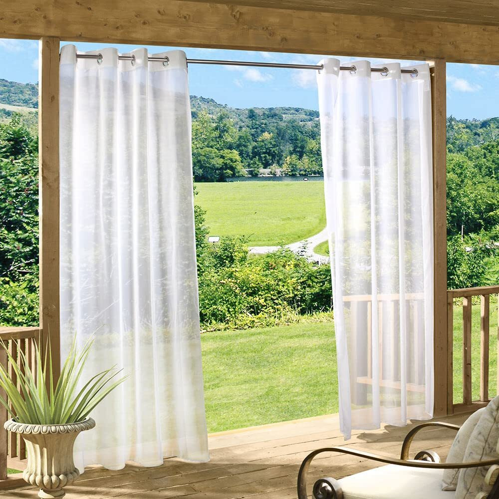 Escape Grommet Curtain Panel Window Dressing 54 x 108 in Ivory