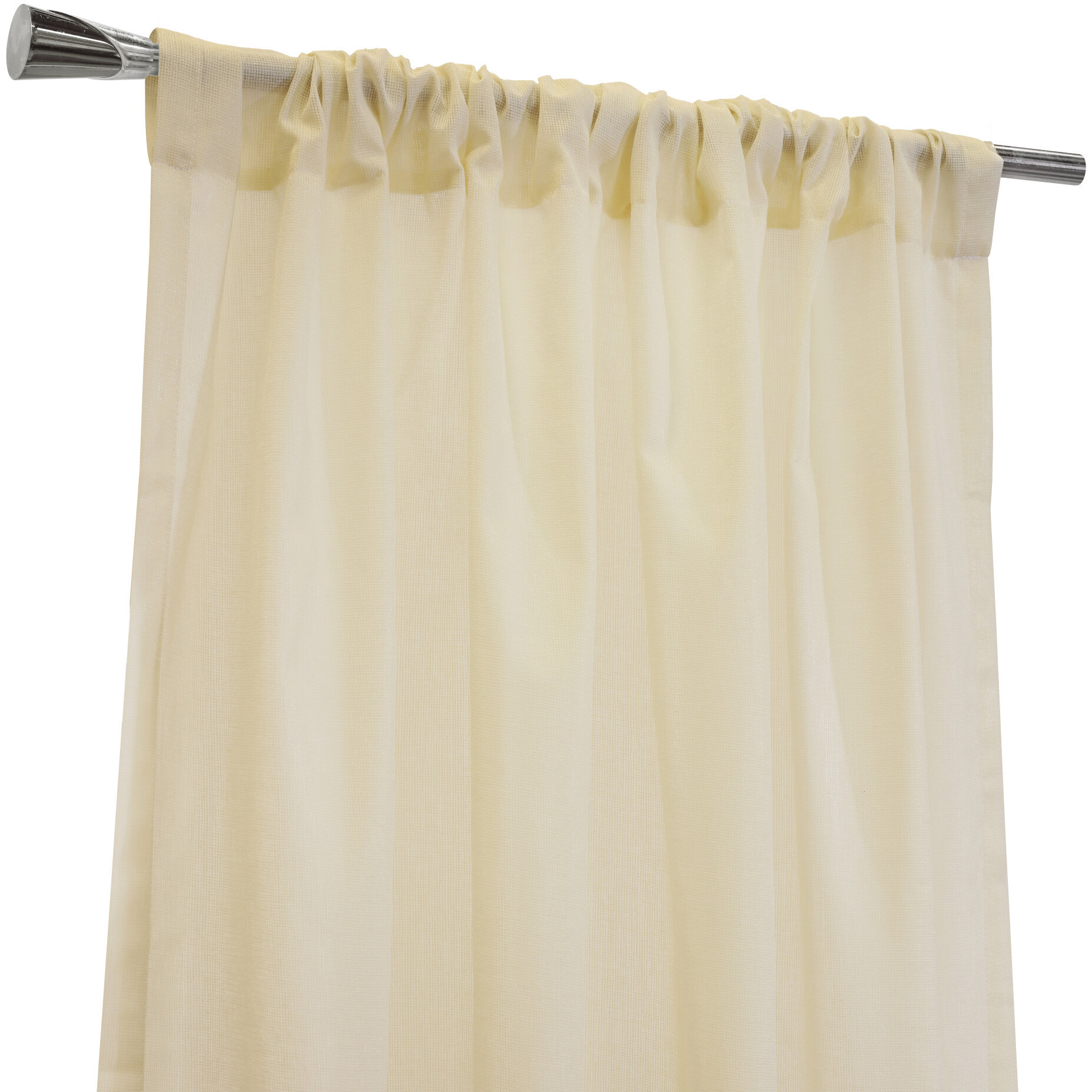Weathershield Pole Top Curtain Panel 50 x 72 in Ivory