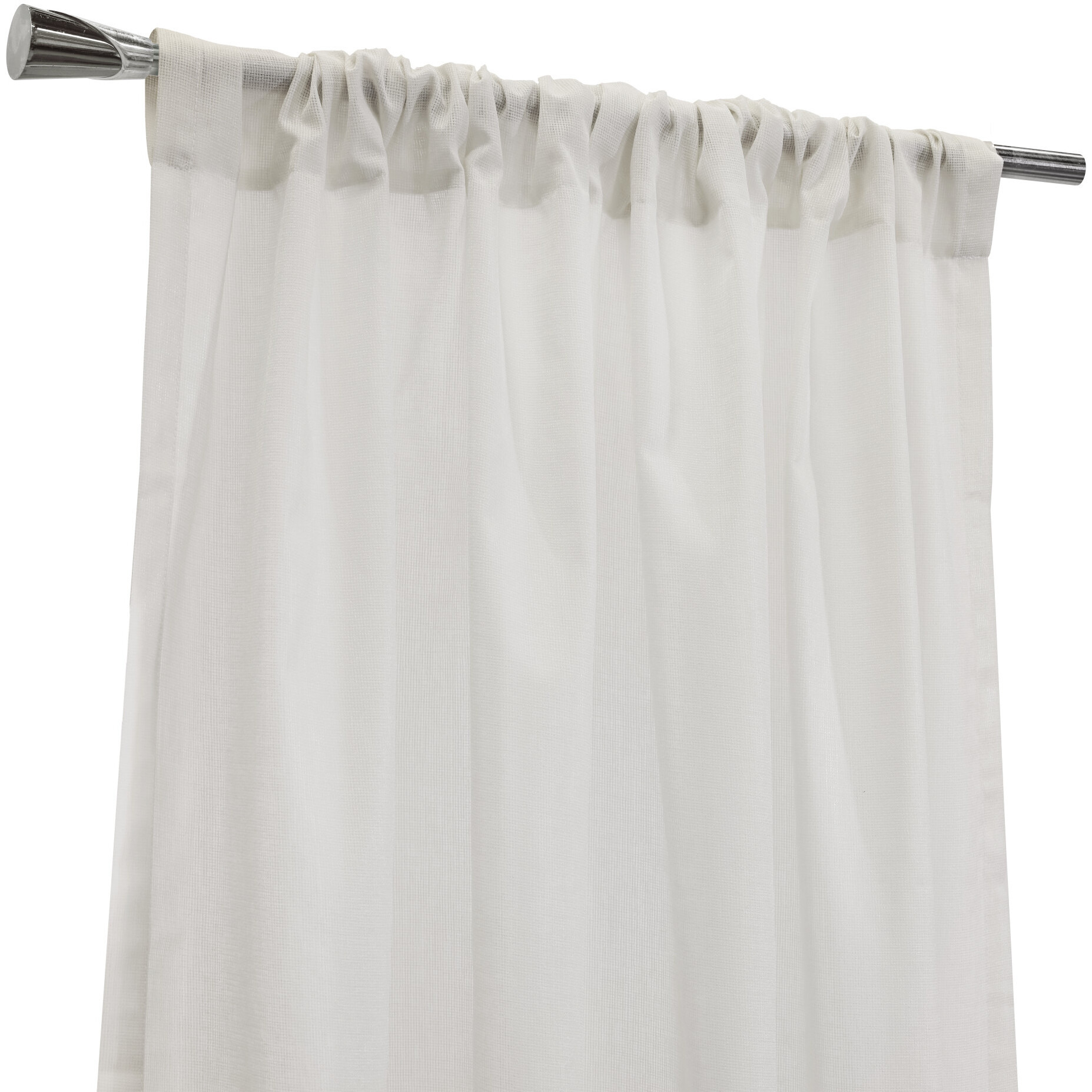 Weathershield Pole Top Curtain Panel 50 x 72 in White