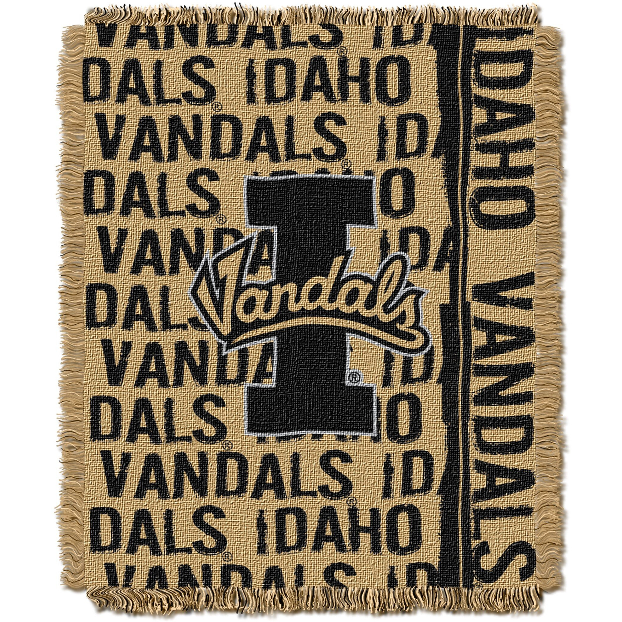 Idaho OFFICIAL Collegiate &quotDouble Play" Woven Jacquard Throw(D0102HHBU5G.)