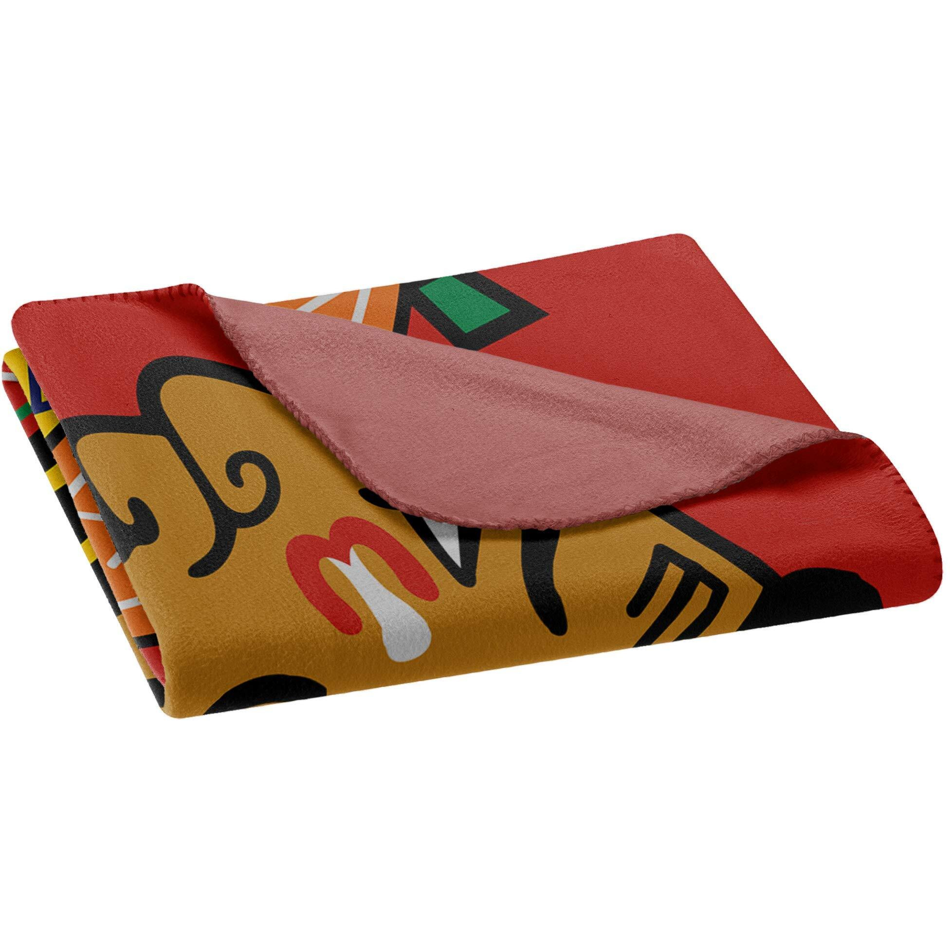 Chicago Blackhawks Blanket 50x60 Fleece Fade Away Design