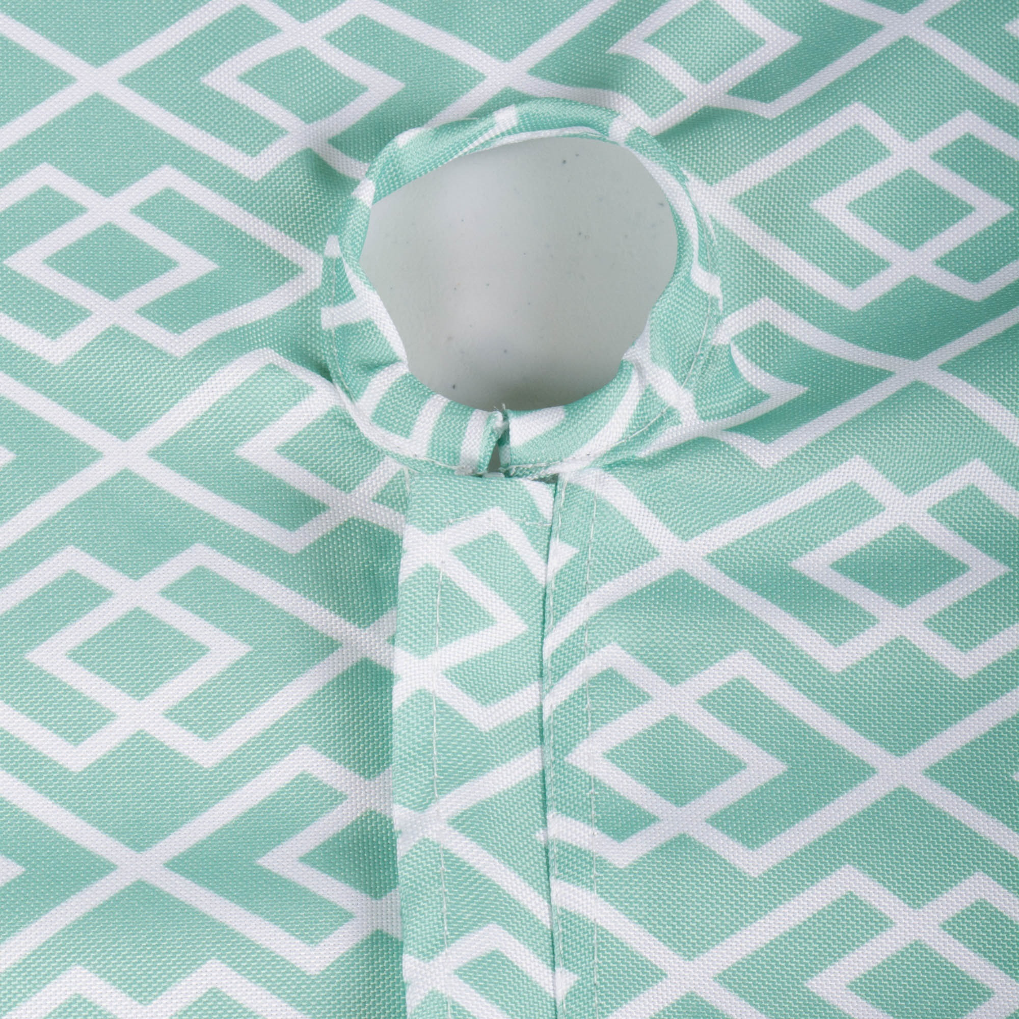 DII Aqua Diamond Outdoor Tablecloth With Zipper 60 Round