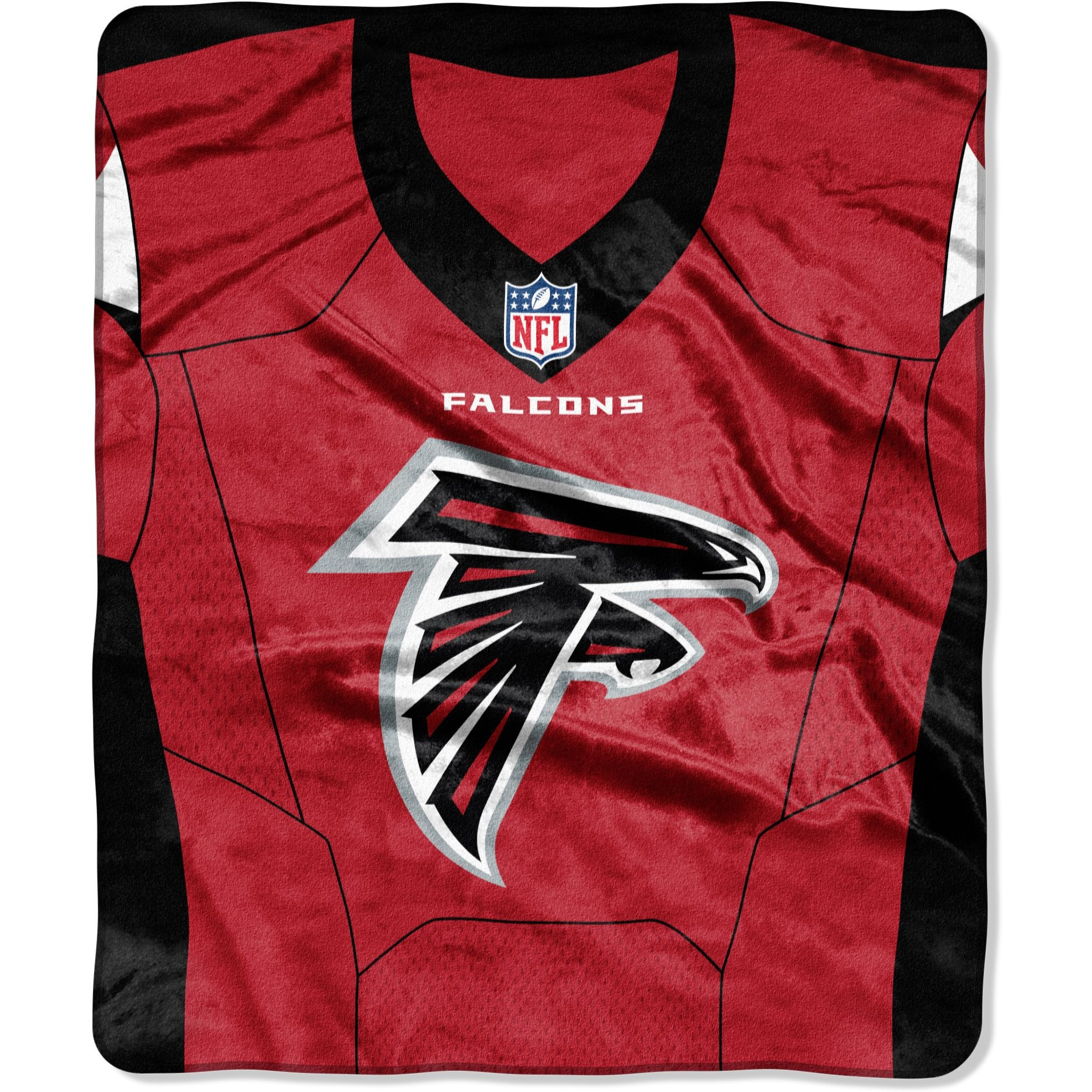 Atlanta Falcons Blanket 50x60 Raschel Jersey Design