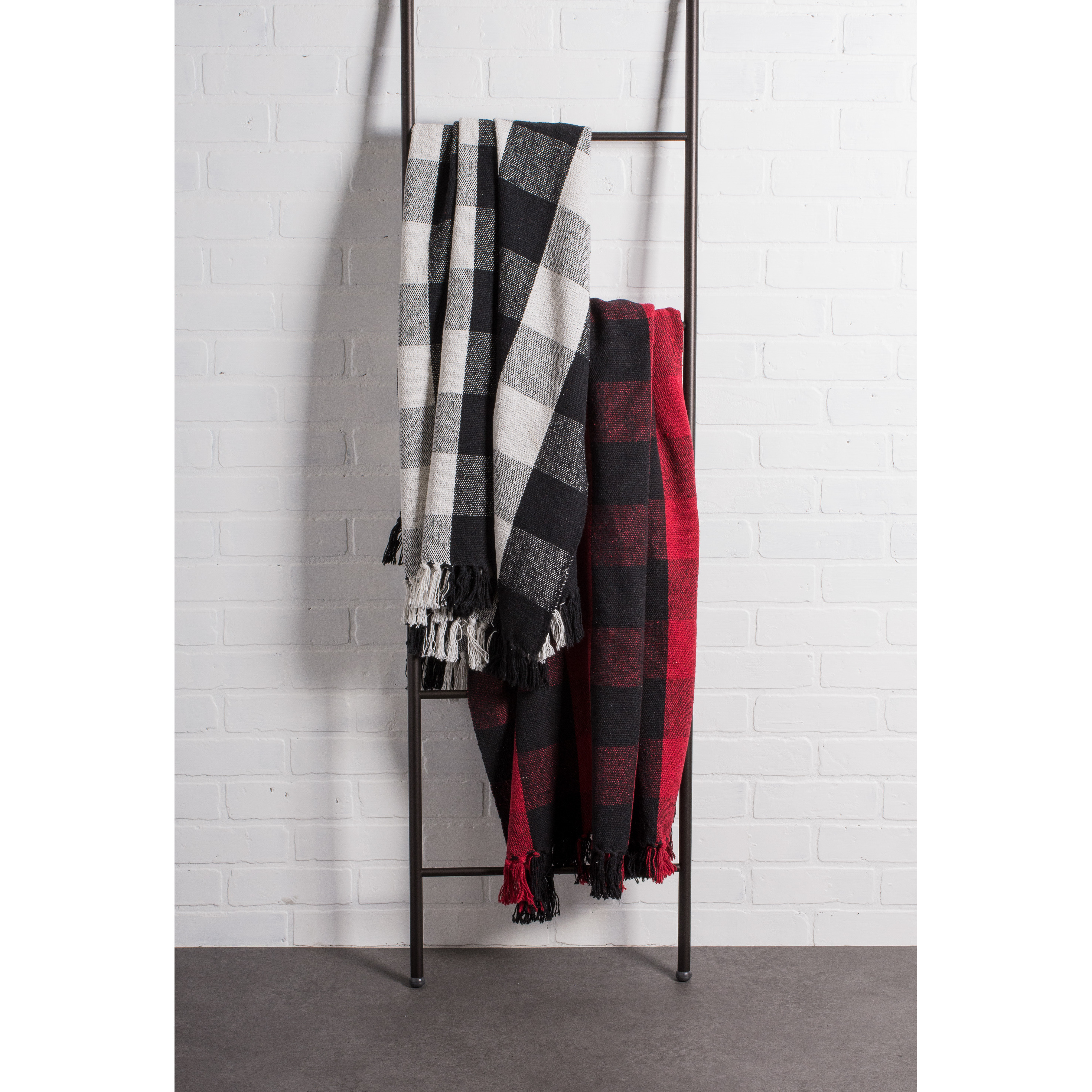 DII Tango Red & Black Buffalo Check Throw