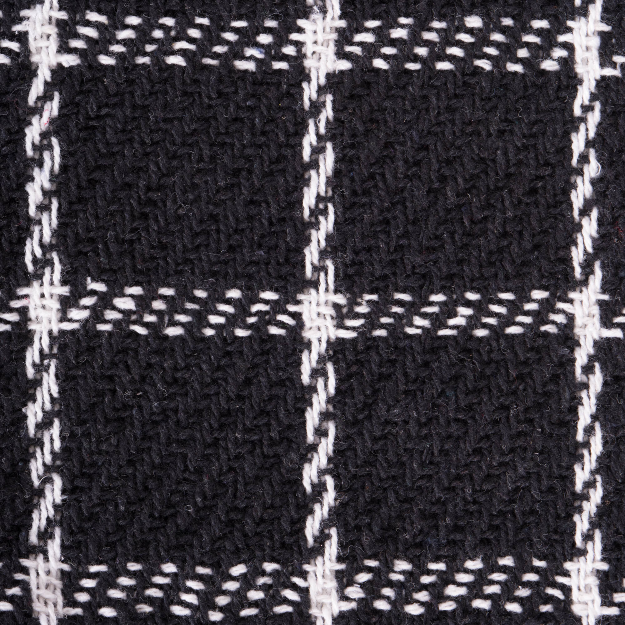DII Black Checked Plaid Throw