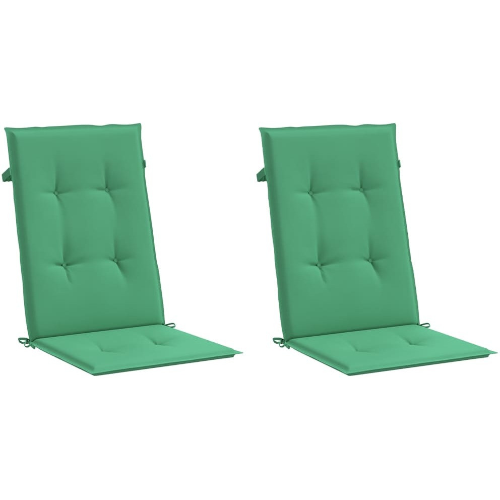 vidaXL Garden Chair Cushions 2 pcs Green 47.2&quotx19.7&quotx1.2"