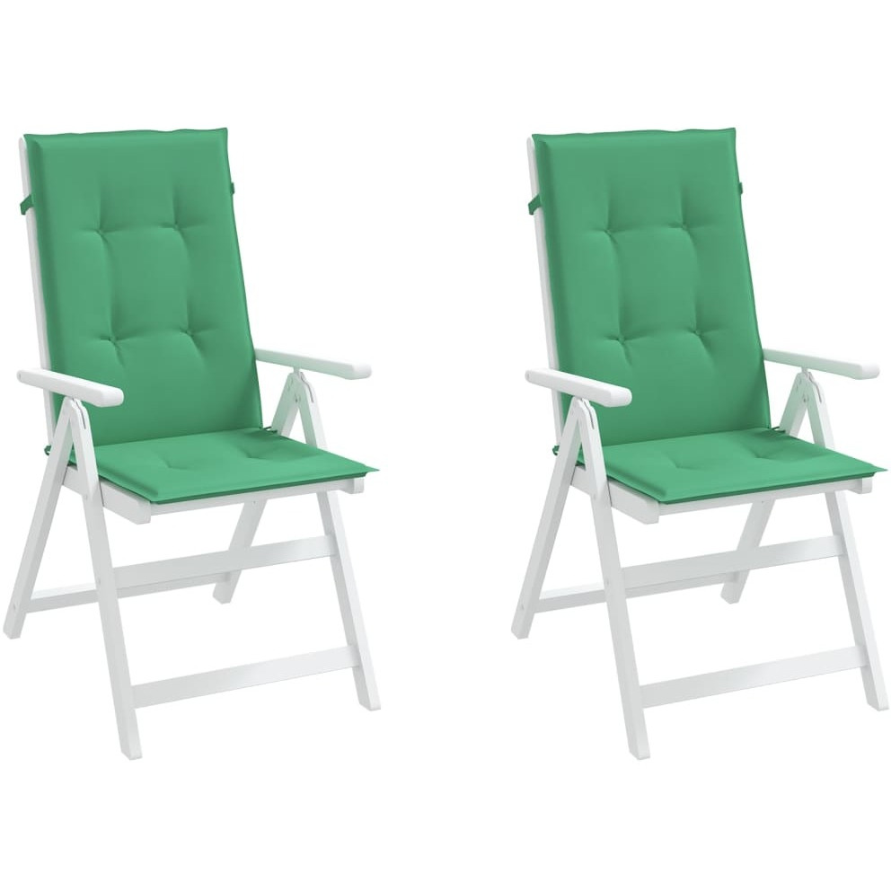 vidaXL Garden Chair Cushions 2 pcs Green 47.2&quotx19.7&quotx1.2"