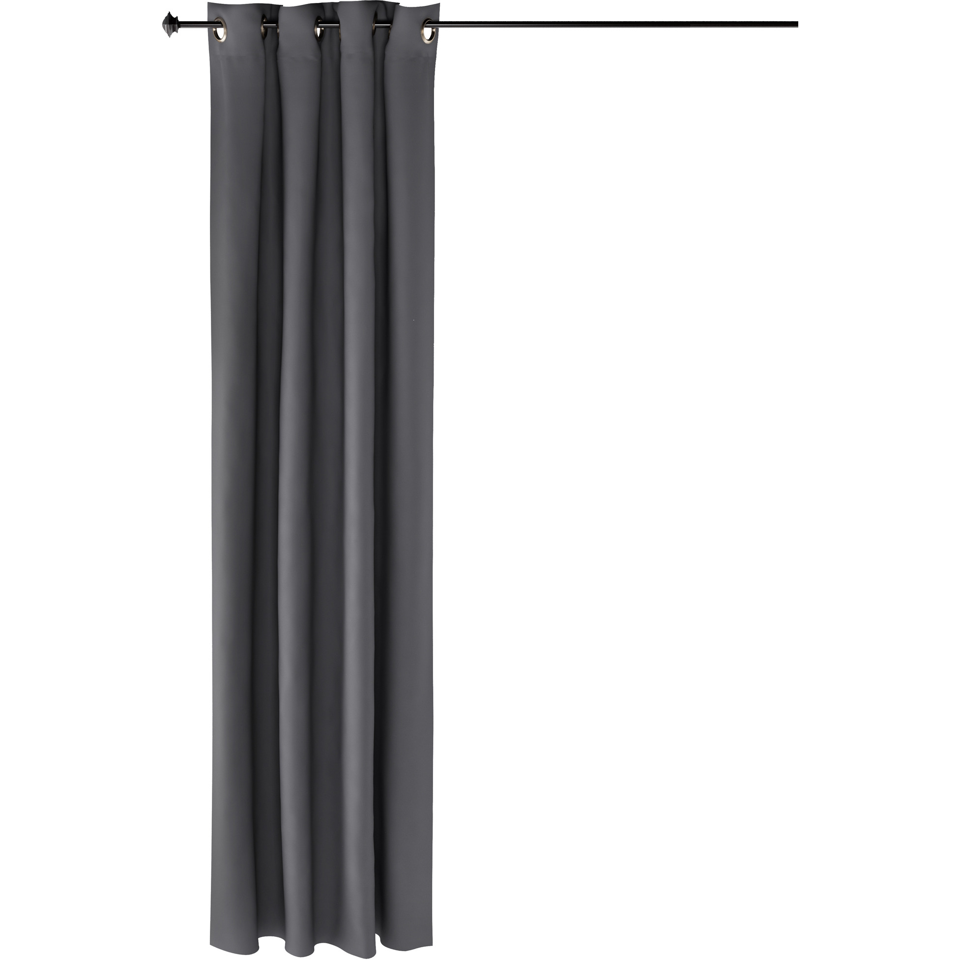 Furinno Collins Blackout Curtain 52x95 in. 1 Panel, Dark Grey