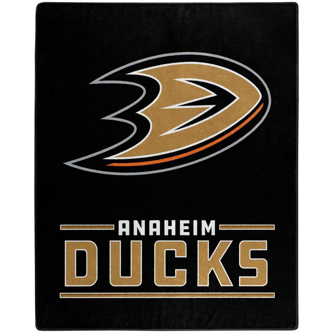 Anaheim Ducks Blanket 50x60 Raschel Interference Design