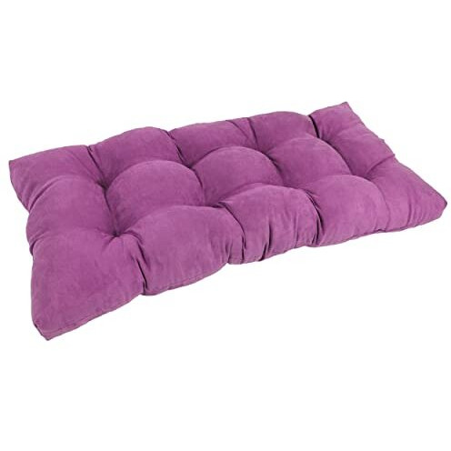 42-inch by 19-inch Squared Microsuede Tufted Loveseat Cushion  94006-LS-MS-UV