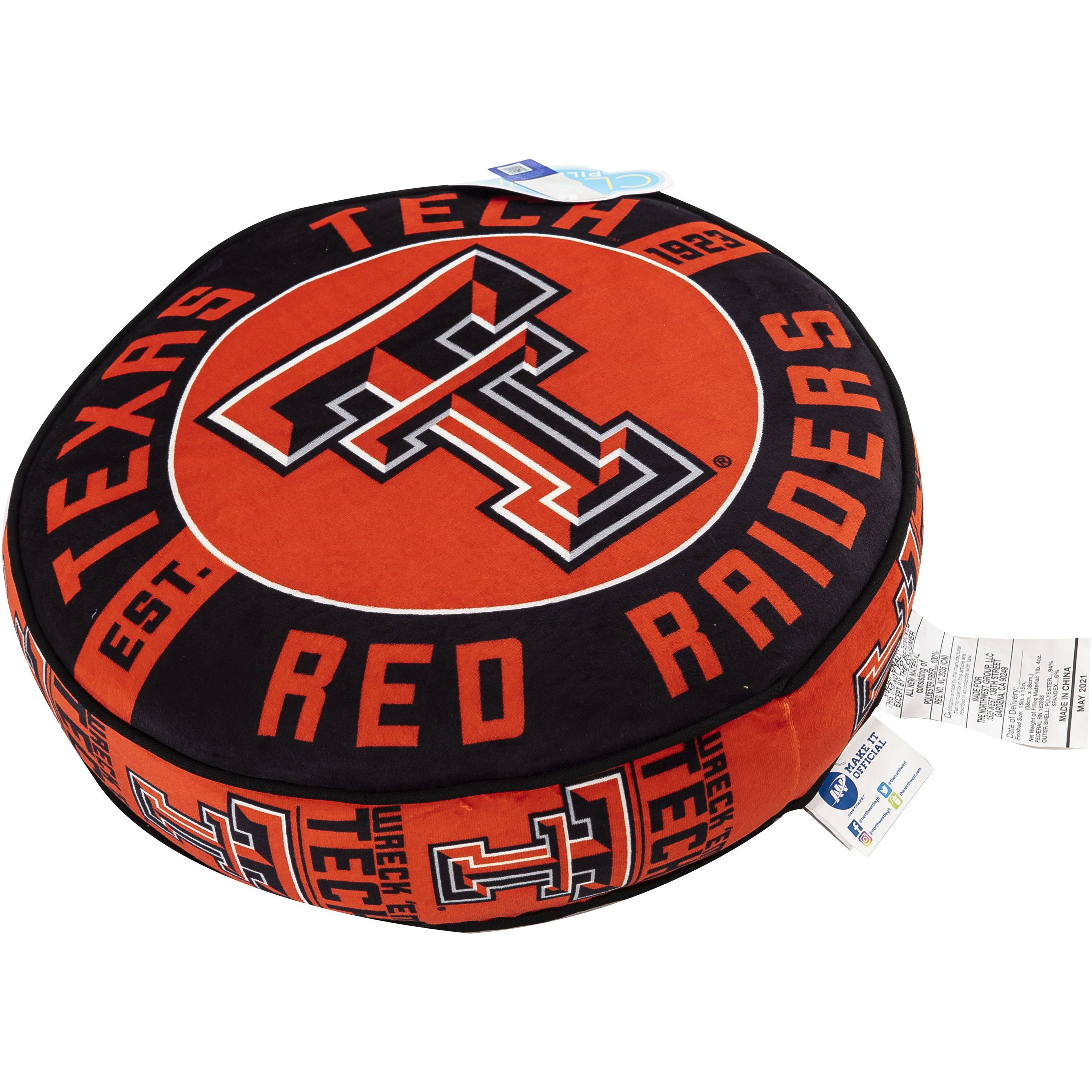 Texas Tech OFFIcIAL NcAA 15 cloud Pillow(D0102H94QAV)