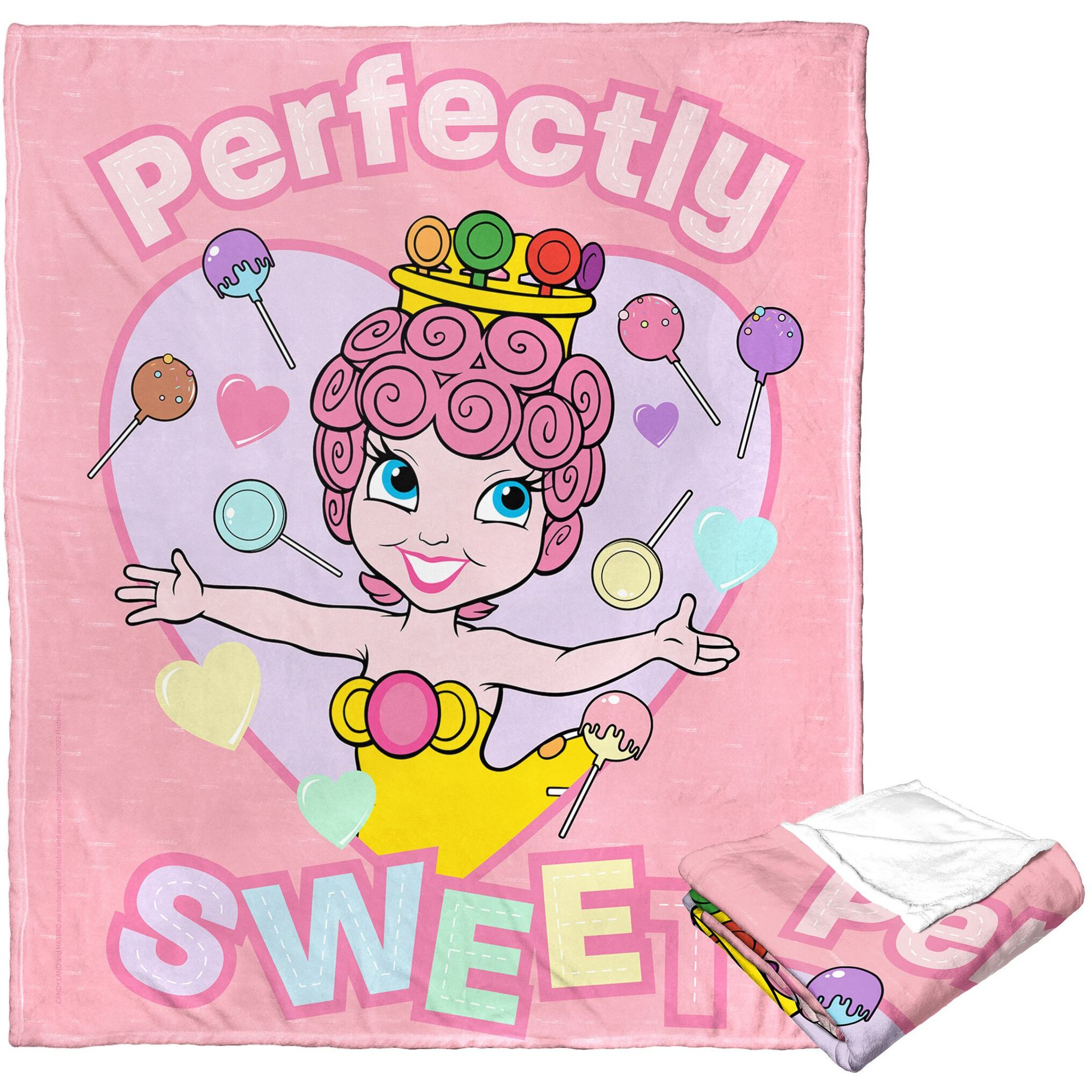 Hasbro candyland Silk Touch Throw Blanket, 50 x 60, Perfectly Sweet(D0102H21LgV)