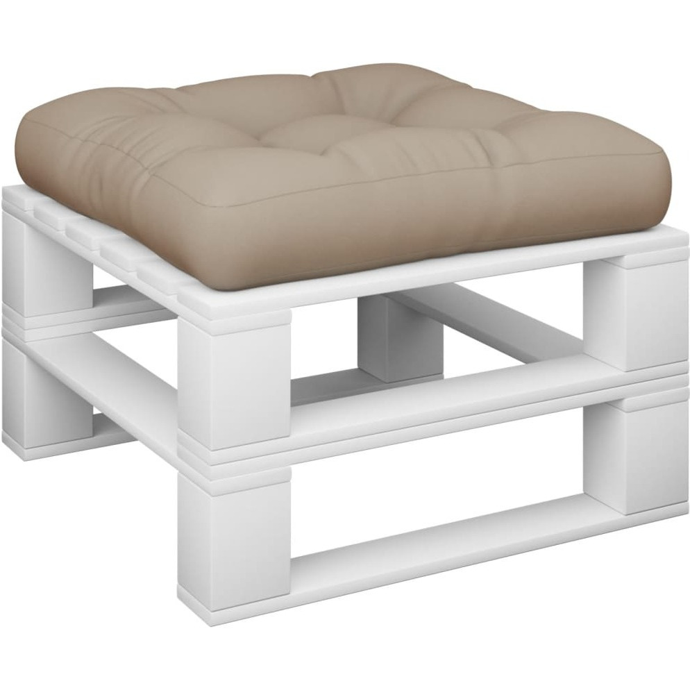 vidaXL Garden Seat Cushion Taupe 19.7&quotx19.7&quotx3.9" Fabric