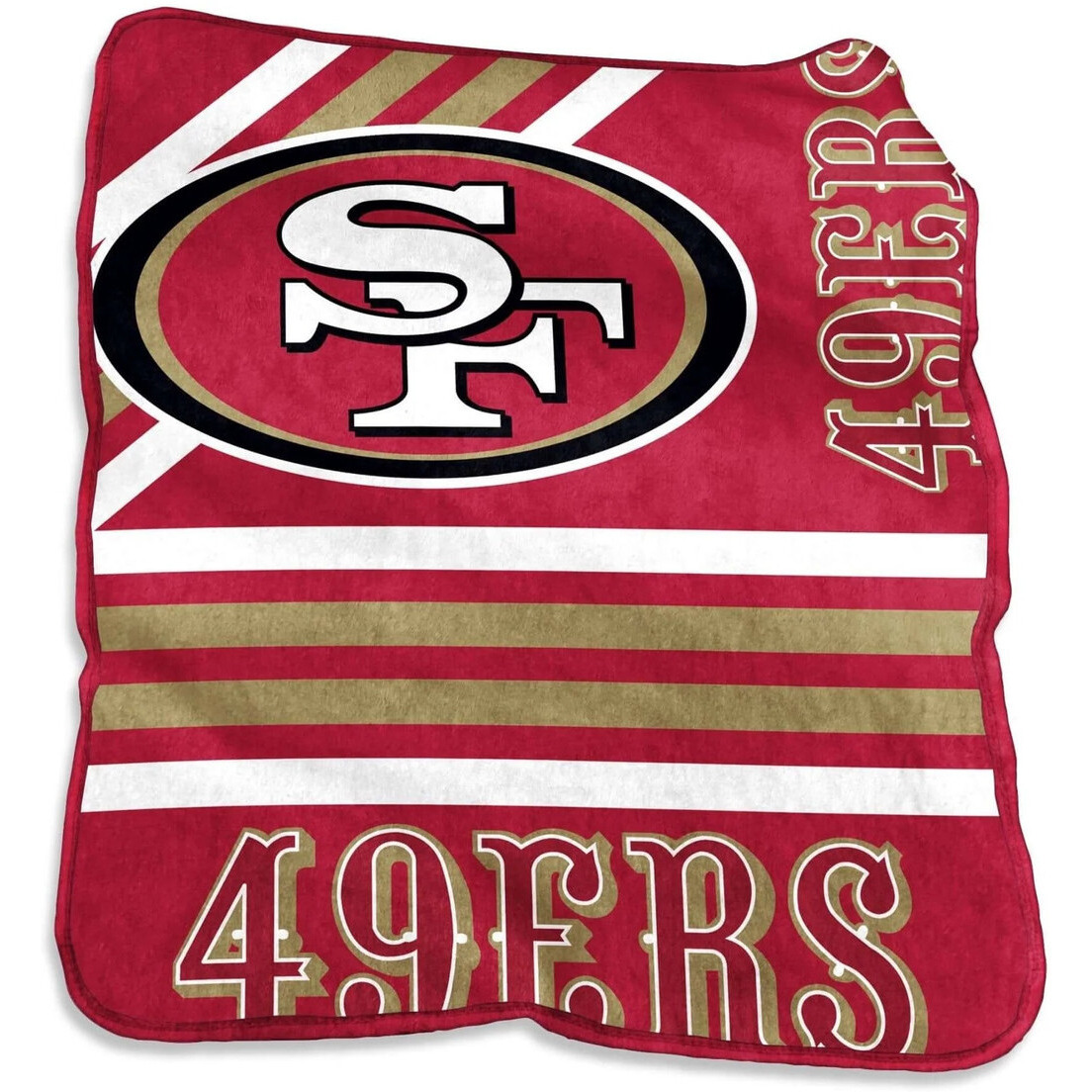 San Francisco 49ers Blanket 50x60 Raschel Throw