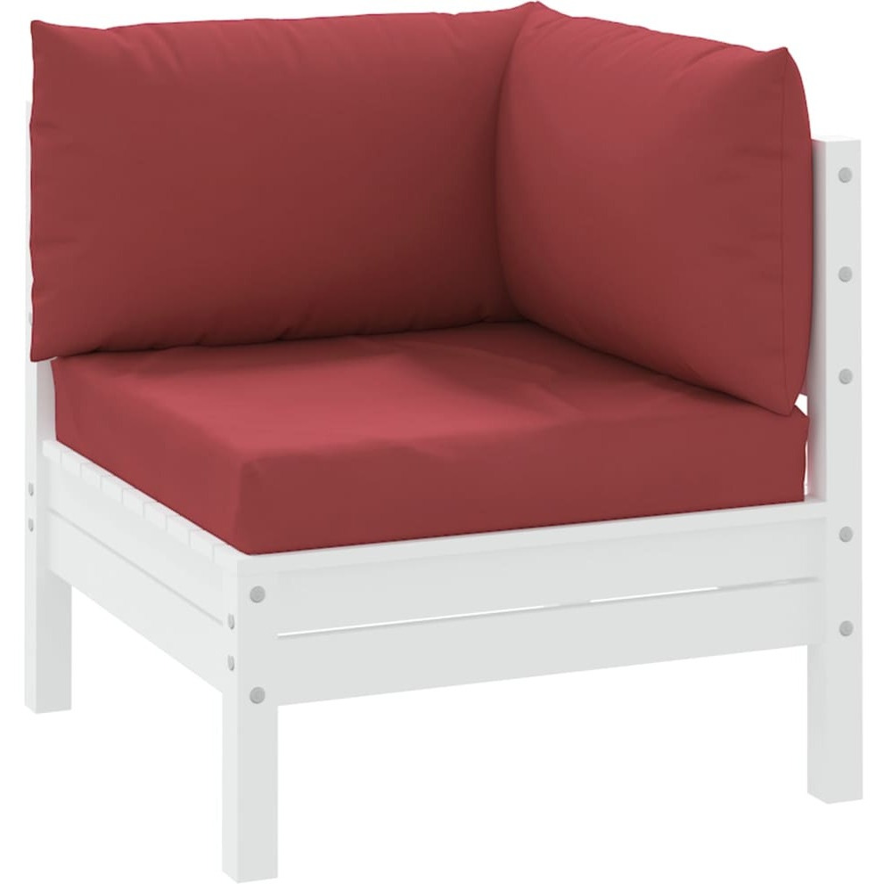 vidaXL Pallet Sofa Cushions 3 pcs Wine Red Fabric